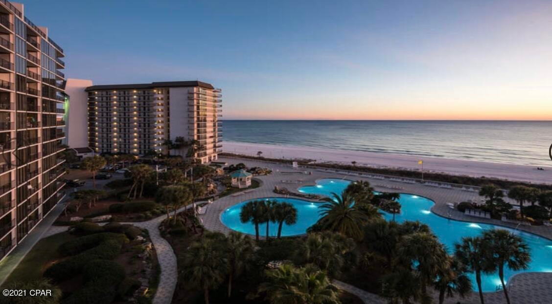 CURRENTLY UNDER CONTRACT, SELLER ACCEPTING BACKUP OFFERS Looking for one of the most sought after resorts on the beach? Look no further!  Here is your chance to own at the one and only Edgewater Beach Resort!  Located in the heart of the Panama City Beach, with multiple pools, hot tubs, shops, tennis courts, a golf course, and a kids splash pad.  Enough to keep kids of all ages busy on their vacation.  This unit has been in the rental program for years, so it has a steady rental clientele.  Don't miss out, call to set up your showing today.