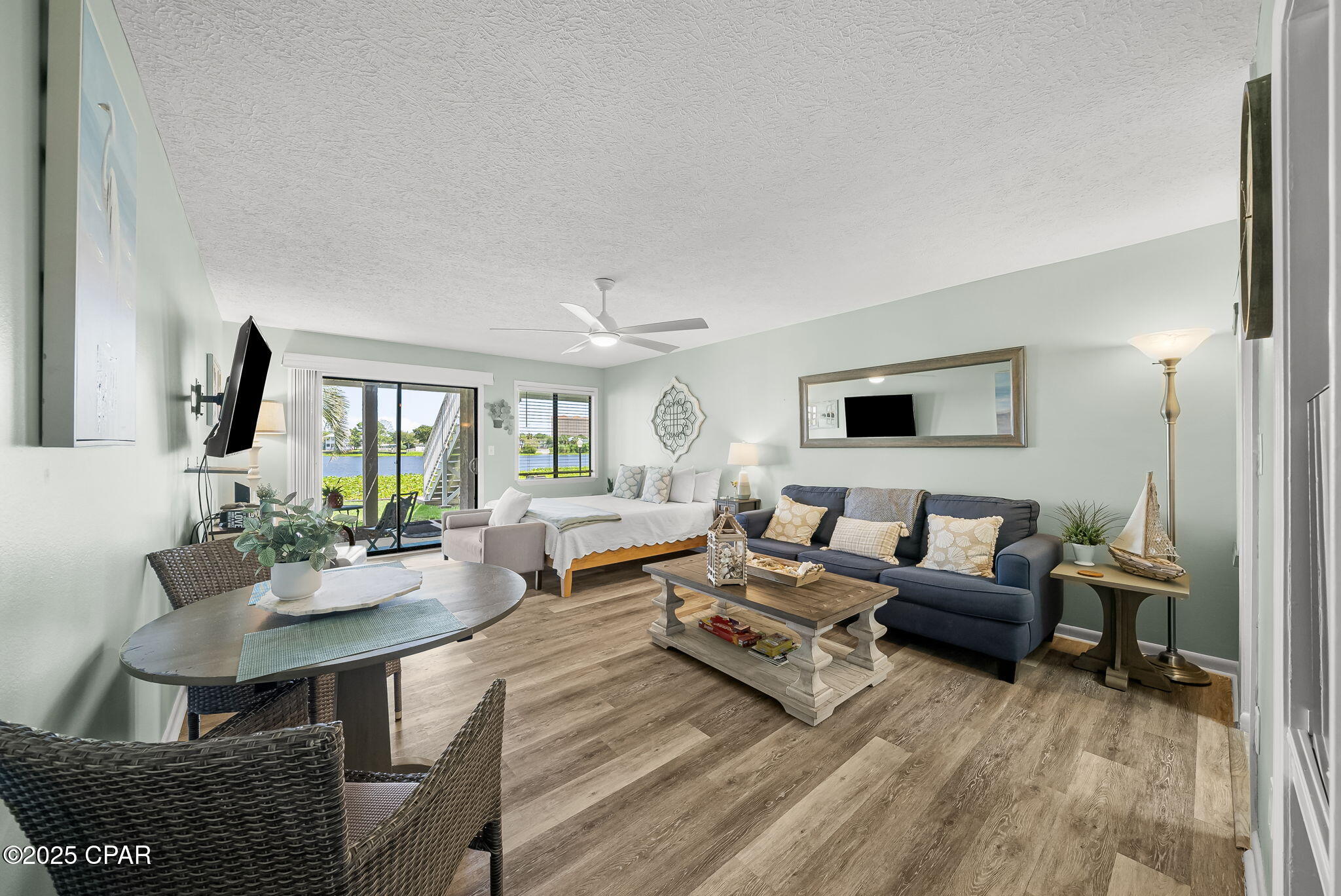 Excellent opportunity to own a beautifully remodeled, fully furnished, turnkey ground floor condo, on the desired West End of Panama City Beach! This beautiful condo is only 1/2 block to the beach access. All of the action at Pier Park is less than a mile away! Relax on your private back deck and watch stunning sunsets over the lake or enjoy a dip in the community pool. Updates include new flooring, new decor, new backsplash and updated bathroom and appliances. This is a great investment property, with a proven rental history! Call today to schedule your showing.