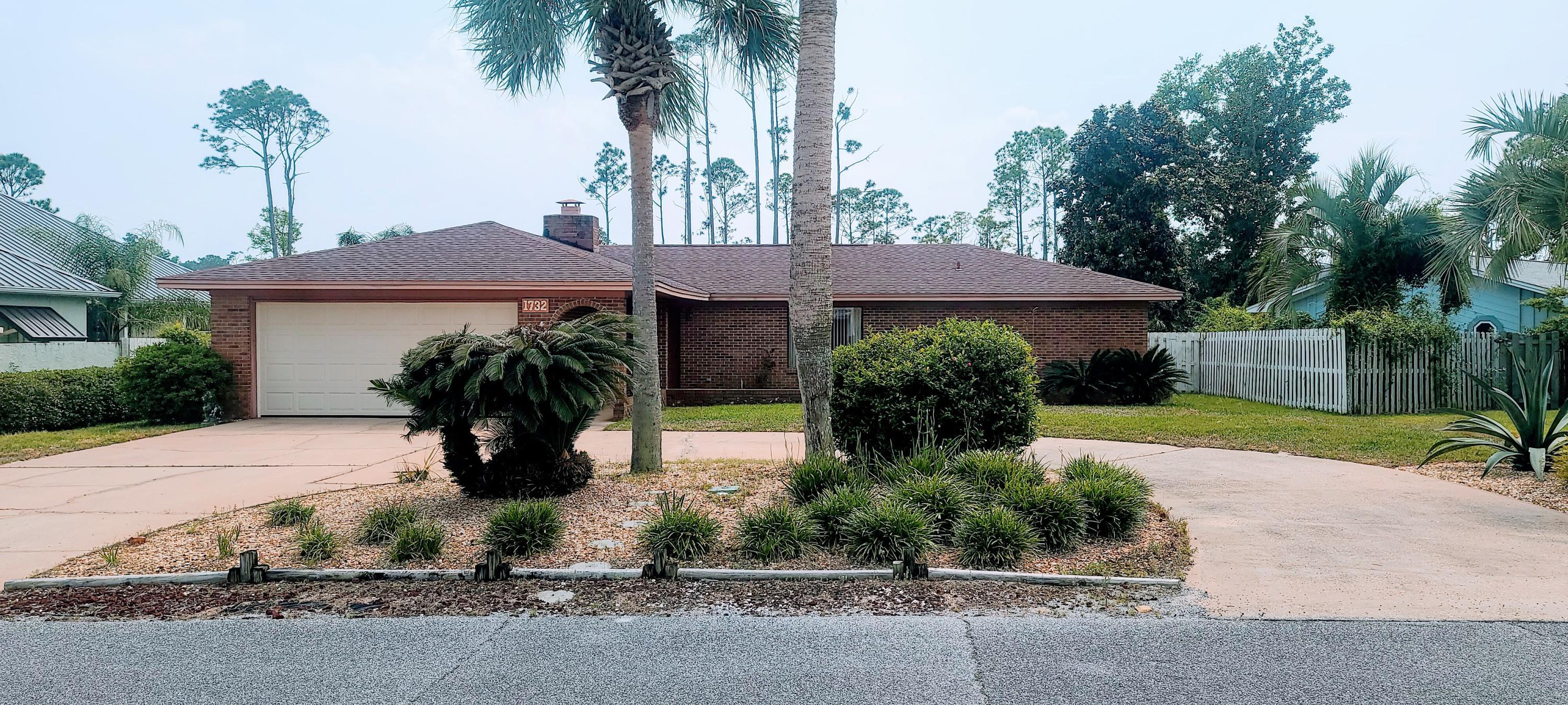 BACK ON THE MARKET!!!

Well maintained home with a large yard and circle drive way. This home is one of the first homes built in the Bay Point community. This 3 bedroom, 2 bath home is priced perfect for a first-time home buyer. Large yard with privacy fence with an attached out side storage. 500 square ft of glassed in-closed patio/Florida room. This could be easily converted to heated/cool space. 4 double  sliders that are located off master bedroom, guest-bedroom, den and formal dining room. Brand new roof being installed. Bay Point Subdivision is a highly sought-after gated community. This community offers 24hr gated security, a Jack Nicklaus Legend golf course, several restaurants, fishing, tennis courts, post office, Sheraton spa, Marina with boat access currently under construction by St Joe Company