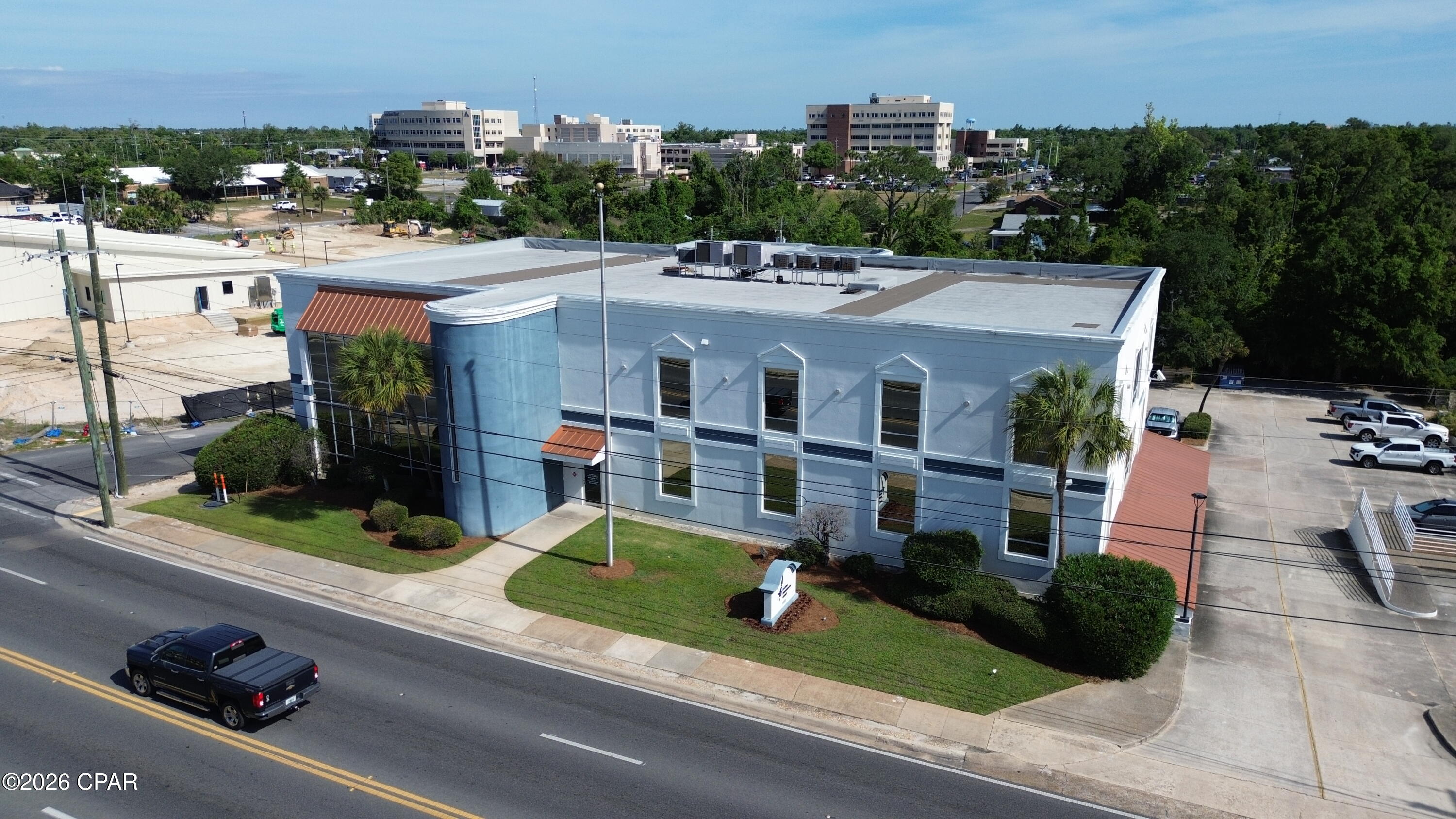 Approximately 24,361 SF of professional office space available in a three-story office building. The property can accommodate a single tenant or be subdivided by floor, offering approximately 8,120 SF per floor.