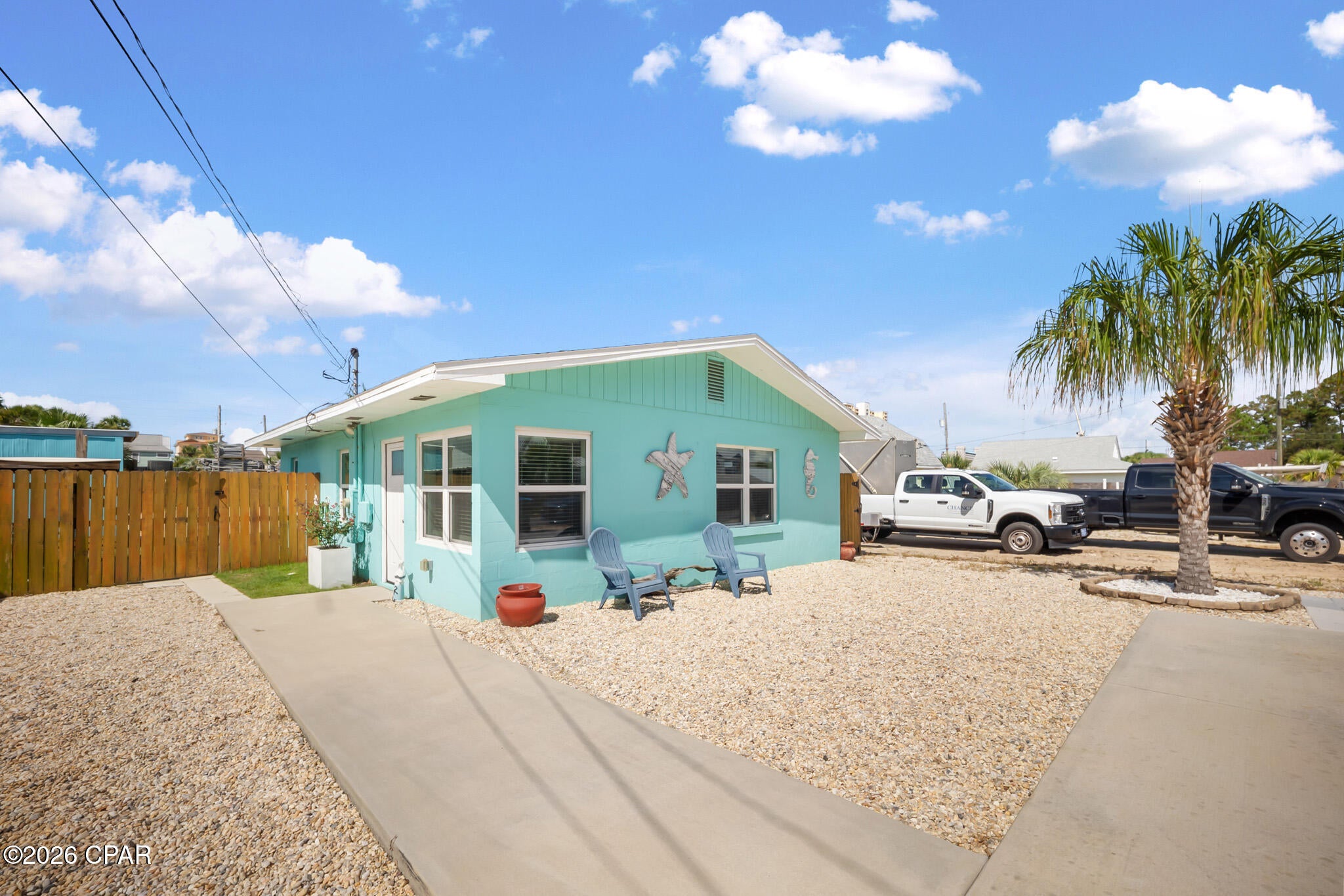 Your Beachside Escape Awaits!! Just minutes from the sand, this charming coastal home puts you right in the heart of the fun! Located about a 5 minute walk from the beach and just one block from convenient golf cart rentals, you'll have everything you need to enjoy the laid-back beach lifestyle right at your fingertips. 

Inside, you'll find an updated kitchen and comfortable living spaces designed for relaxing and entertaining. With room to comfortably accommodate at least six guests, this home offers plenty of flexibility whether you're looking for a private beach retreat, a second home, or a fantastic investment property. 

Step outside and discover a spacious backyard, perfect for entertaining, grilling, enjoying an evening outdoors, or simply soaking up the Florida sunshine. A detached shed provides valuable storage space for all of your beach essentials. 

Also, this location is incredible! It's within a 5 minute drive of some of the hottest restaurants and bars - including Tootsies! Other activities include mini golf, the slingshot, and jet ski and boat rentals so this makes it easy to enjoy the coast without being far from home. 

Whether you're looking for a short-term rental opportunity, a second home, or a fun beachside starter home, this property offers the perfect combination of location, lifestyle and versatility. Pack your beach bag! The coastal lifestyle is calling!