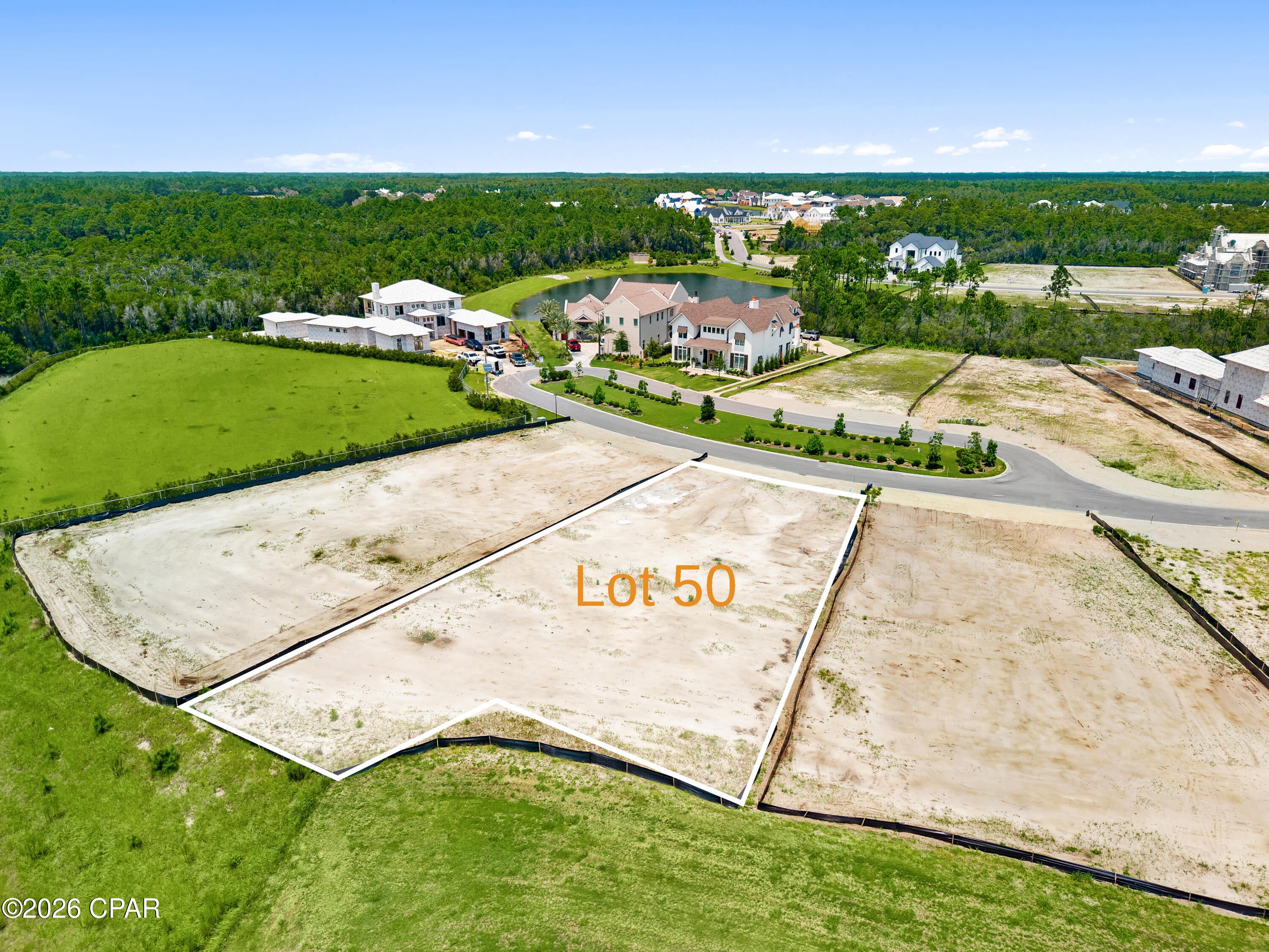 Build your dream home on this exceptional 0.459-acre homesite in the prestigious, gated community of Watersound Camp Creek. Ideally positioned on a quiet cul-de-sac, this generously sized lot offers an incredible setting with peaceful pond and preserve views, creating a private backdrop for your custom coastal retreat.

Enjoy the perfect balance of privacy and convenience, just minutes from Scenic Highway 30A, the Gulf, Watersound Town Center, and the area's world-class dining and shopping. Residents of Watersound Camp Creek enjoy an unparalleled lifestyle with access to premier golf, resort-style amenities, wellness facilities, tennis, pickleball, dining, and more through Watersound Club membership (membership requirements and fees apply). The community also features custom homes and prohibits short-term rentals, helping preserve its peaceful, residential atmosphere. 

Whether you're planning a full-time residence or a luxurious second home, this oversized homesite offers the rare opportunity to build exactly what you've envisioned in one of 30A's most sought-after communities.