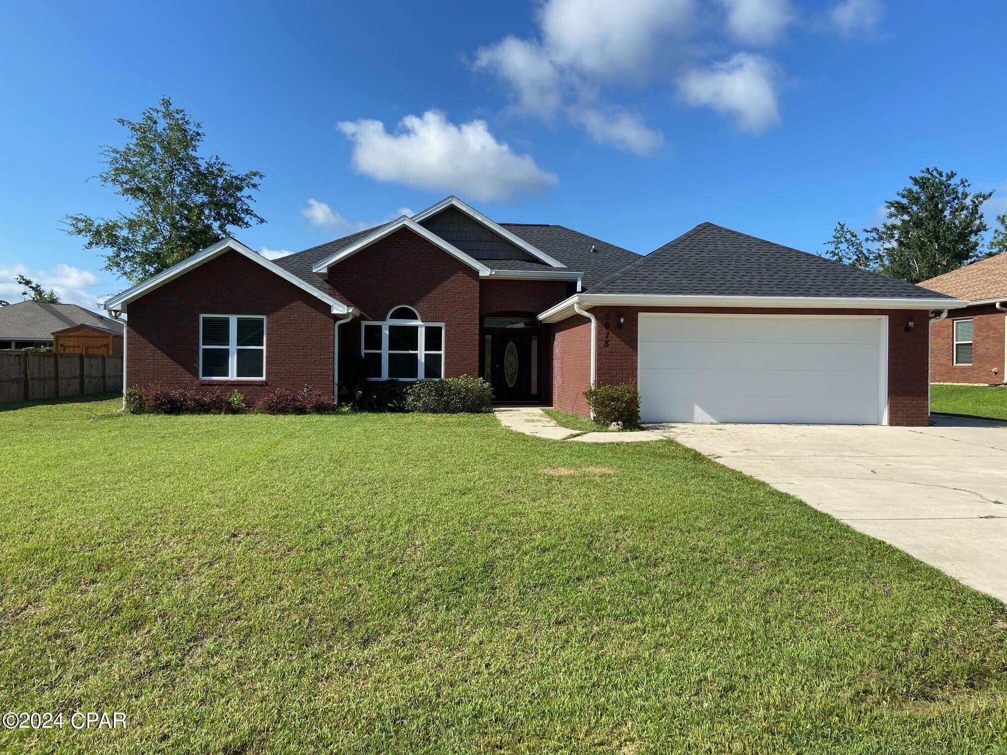 In Dune Creek subdivision off John Pitts Rd near Star Ave & Hwy 231 - This 3/2 + office, brick house has 1,746sqft. Laundry room w/ W/D hookup, 2-car garage, covered back patio, granite counters, custom cabinets, tiled bath and separate shower crown molding, electric fireplace, big backyard partially fenced. Extra paved parking on side of garage. Sorry no pets.