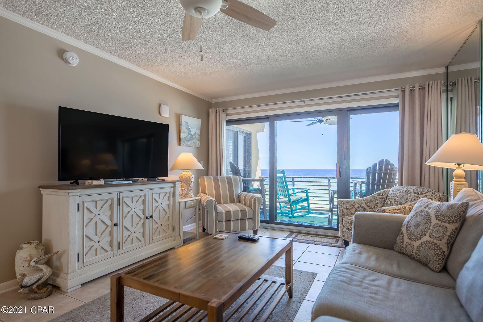 Updated two bedroom unit in the low density Gulfgate complex is ready for its new owner! Just under 1,200 sq. ft of space directly on the World's Most Beautiful Beaches, this unit boasts a large Gulf front master bedroom and an additional bedroom toward the back of the unit for a split floor plan feel.  Updates include granite countertops in kitchen, tiled showers in bathrooms, LVP flooring in the master, new HVAC in 2020, and more! If you don't want to wait for elevators, you don't have to as this unit is just a few flights of stairs above ground level. Covered pool on bottom level allows for lounging and swimming rain or shine! Gulfgate is a low density complex with no large developments around it equalling quieter, less crowded beaches, and ease of movement around the area. Close to local attractions and locally owned restaurants, Gulfgate is the perfect building for a lucrative vacation rental or a 2nd beach home!
