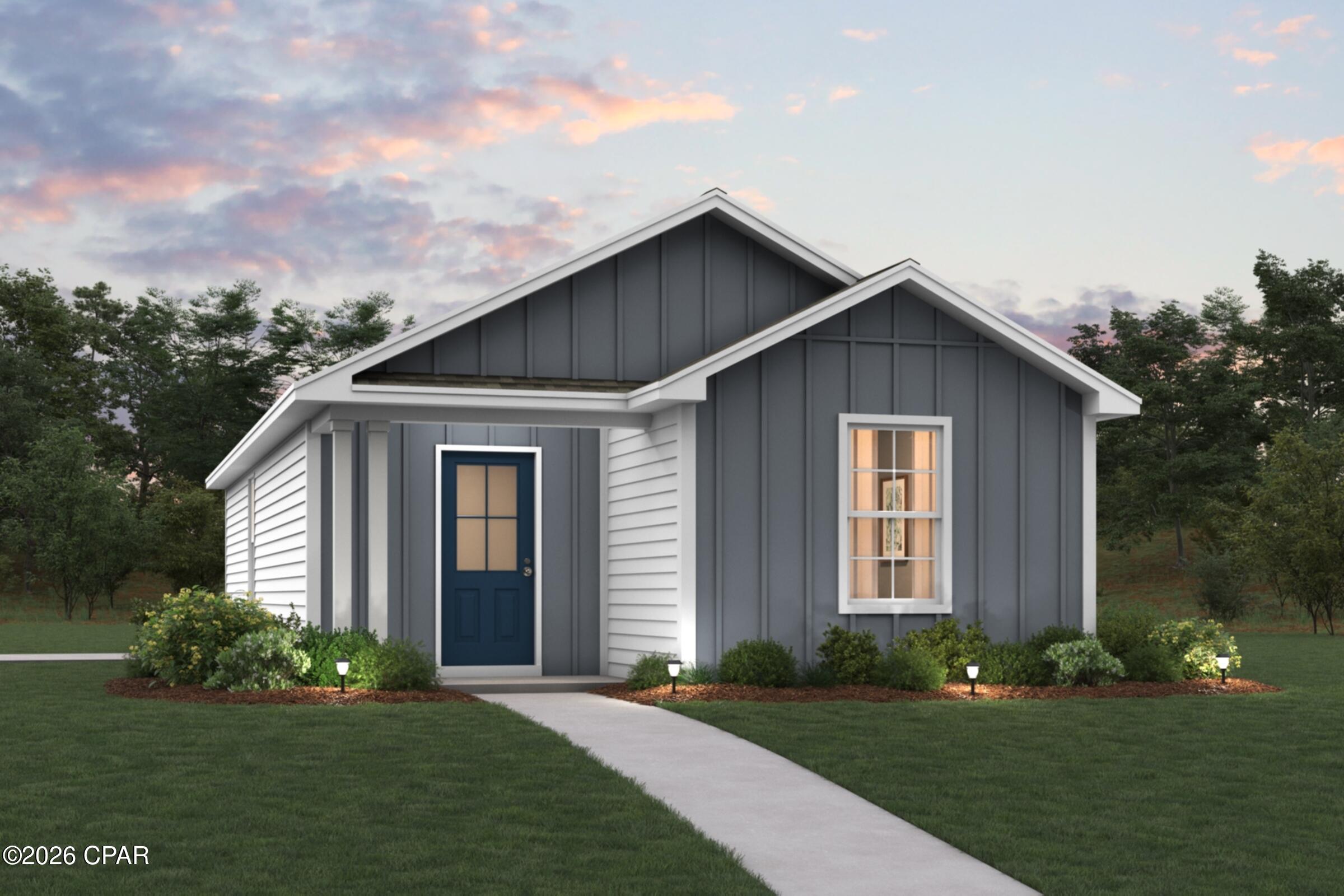 Welcome home to this NEW Single-Story Home in the Sunny Hills Classic Community! The desirable Carolina Plan boasts an open design encompassing the Living and Kitchen spaces. The Kitchen features gorgeous cabinets, quartz countertops, and Stainless-Steel Appliances (including Range with a Microwave hood and Dishwasher). The primary suite has a private bath and a walk-in closet. This Home also includes 1 more bedroom and a secondary bathroom. Energy-efficient Low-E insulated dual-pane vinyl windows and a one-year limited warranty ensure comfort and peace of mind.
Located just off Hwy. 77, 30 miles north of Panama City and 12 miles South of Interstate 10, Sunny Hills is the perfect place to call home! Sunny Hills is the largest platted subdivision in Northwest Florida and has nearly 4000 acres of green belts and natural preserves, multiple lakes with swimming and boat launch areas, and an 18 hole golf course.