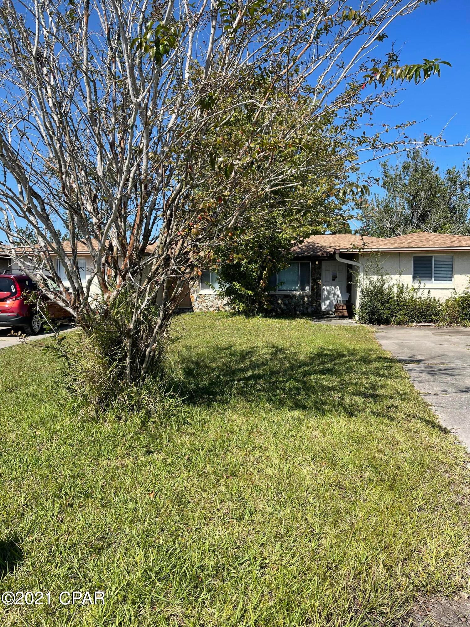 INVESTORS!! This entire duplex is for sale! Both are rented for $1300.00 a month until March 2022. Unit 1106 would like to continue renting and 1110 may want to as well. Each unit has 3 bedrooms (split floor plan) and 2 full bathrooms, dining area, living room, a double driveway, nice sized privacy fenced back yard, inside laundry area, a concrete patio, and a storage room. Centrally located off of Jenks Ave, convenient to Panama City, Lynn Haven schools and shopping and quick access to the Hathaway Bridge to take you to the beach!