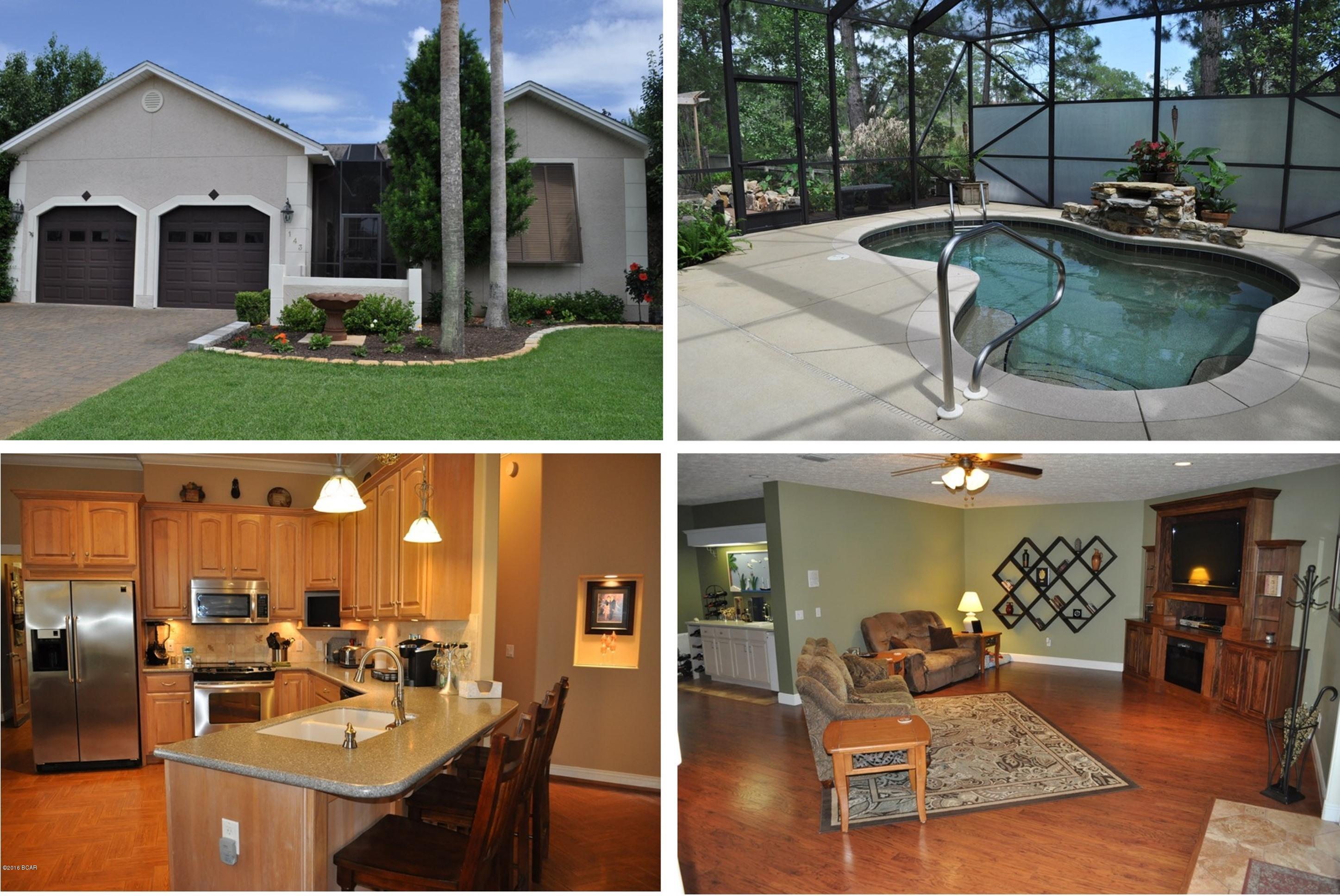 SELLERS MOTIVATED! A STRAIGHT WALK TO THE BEACH AND IN A VERY DESIRABLE NEIGHBORHOOD! This custom built Summer Breeze home has approx 3,872 sqft, lots of recent upgrades and it looks almost brand new! There are 4 bedrooms and 3.5 baths, one of which is a Mother-In-Law suite with separate entrance. This is the only two-story home in Summer Breeze and it features a split-bedroom floor plan. Some of the interior highlights include formal living and dining rooms with a dual-sided fireplace between them, crown molding, stainless steel appliances in the kitchen, two balconies, a heated and cooled workshop off the two car garage, plenty of storage space, and wet bar and newly built-in entertainment center with electric fireplace in the downstairs rec room. The backyard rivals any home featured ''Better Homes & Gardens''. The covered lanai overlooks the pebble bottom pool with waterfall and colored lighting for nighttime dips all enclosed inside a two story screened porch. Also in the backyard you'll find a lovely Koi pond surrounded by beautiful landscaping and an arbor covered rose garden. We could go on and on, but you truly need to come inside and see this exceptional and unique Summer Breeze home in person! This home is only 400 yards from a public beach access and less than two minutes from Pier Park. All info is approx and must be verified by Buyers if important.