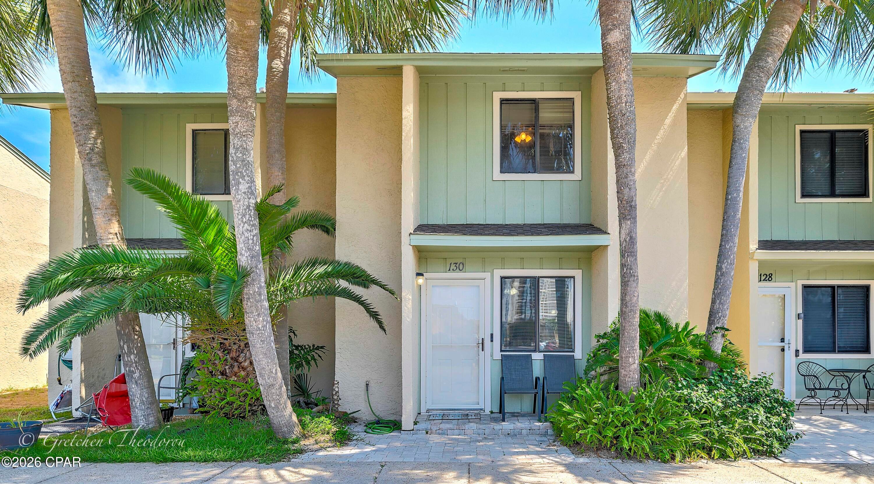 Discover coastal living in this charming 3-bedroom townhome, located in the heart of Gulf Highlands Beach Resort. Skip the elevator waits and enjoy two dedicated parking spaces directly in front of the home for easy loading and unloading. Fully furnished and ready for immediate rental income, this property is ideal as a primary residence, vacation home, or investment. Inside, you'll find a bright, open living area, a breakfast bar leading to the kitchen, a laundry room, and a screened-in lanai. Upstairs features two full-size bedrooms, a bonus room, a full bath, beautiful LVP flooring, and an owner's closet. Recent updates include an opened kitchen with added island, painted cabinetry, fresh upstairs paint, and several shiplap accent walls. Major systems have also been updated, including the HVAC in 2015, roof in 2016, and water heater in 2018.
Enjoy Gulf-front dining and drinks at The Beach House Restaurant at Gulf Highlands or unwind in your screened in Lanai--perfect for grilling after a day at the beach. Gulf Highlands Beach Resort is a gated, golf cart-friendly community in the heart of Panama City Beach, close to dining, shopping, attractions, and the area's beautiful beaches. Amenities include 11 saltwater pools, five seasonally heated pools, one Gulf-front pool, dedicated beach access, pickleball and tennis courts, shuffleboard, an 18-hole miniature golf course, a fitness center, and a community clubhouse. With its inviting interior, strong rental potential, and prime location just steps from the sandy beaches and Gulf waters, this property is a must-see beach retreat. All information is approximate and should be verified by the buyer if important.