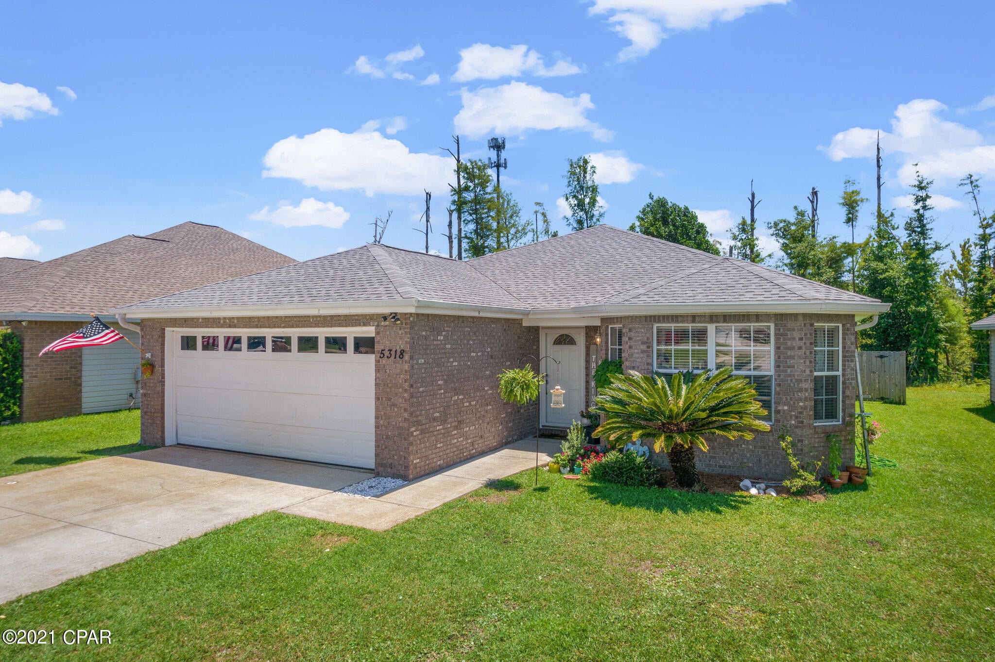 'CURRENTLY UNDER CONTRACT, SELLER ACCEPTING BACKUP OFFERS' This 3 bedroom, 2 bath home is immaculate and the perfect family home. The list of renovations and updates are enormous: new floors, new roof, new insulation throughout entire home, new fence, new AC unit and new garbage disposal. The home also comes with a 6 YEAR Choice Home Warranty (over $2k value) and a transferable termite bond. This home had zero structural damage from the storm, all cosmetic. This quiet street is perfect for kids and being less than 10 minutes from Tyndall AFB, you are conveniently located to all the great things our area has to offer. The property even has a small pond that has great fishing!