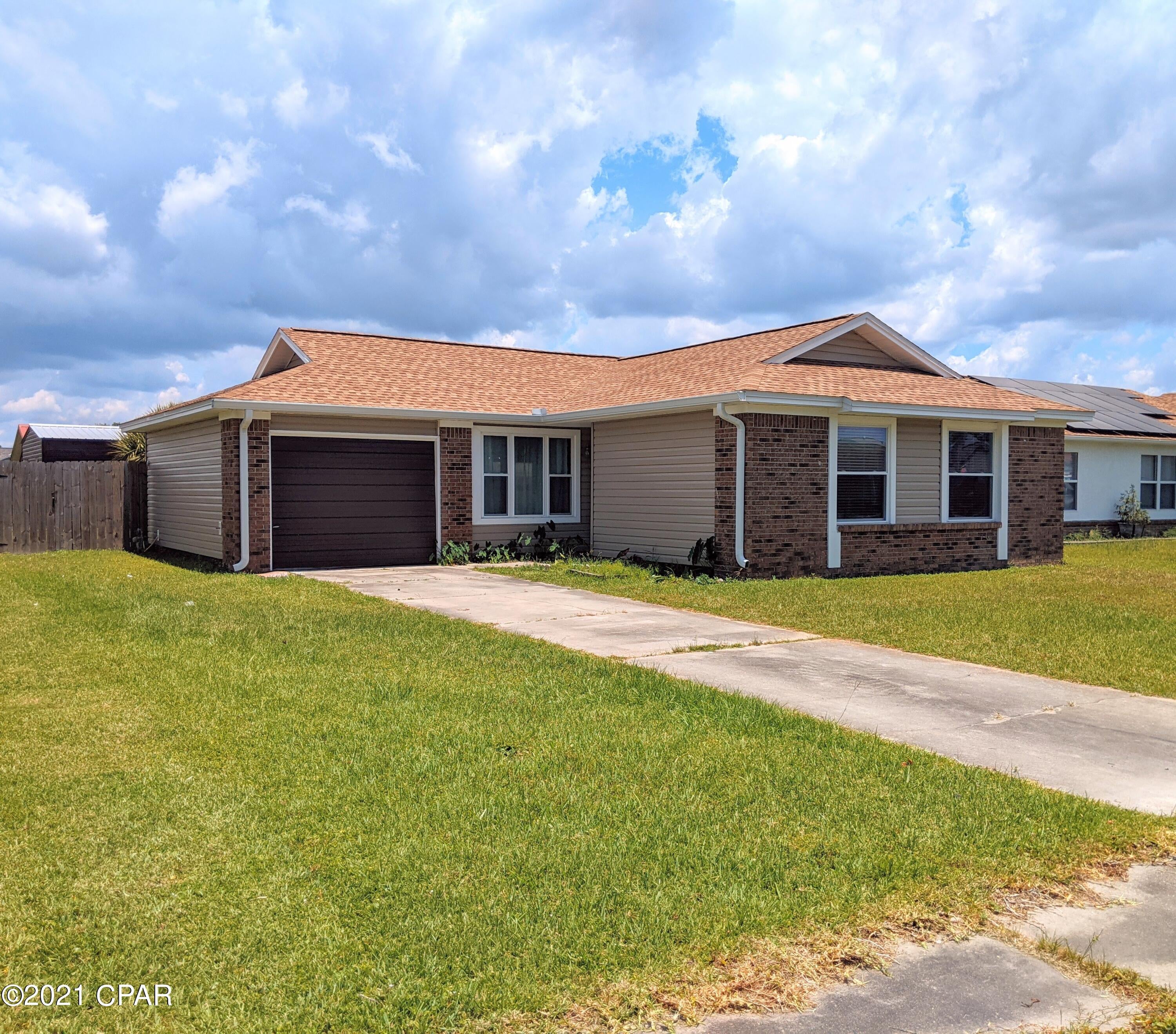 'CURRENTLY UNDER CONTRACT, SELLER ACCEPTING BACKUP OFFERS' Lovely well maintained 3 bedroom 2 full baths in a quiet neighborhood with sidewalks and underground utilities. Convenient to TAFB, shopping, & schools. Ceramic tile in kitchen, bathrooms & foyer. Super durable Engineered Bamboo Floor in the living room and hallways, Updated vinyl replacement windows, and siding. AC Roof, Tankless Hot Water heater, New plumbing lines following Hurricane Michael. The kitchen has updated cabinets & countertops, and plenty of room. The Master bath has a beautiful, large tile walk-in shower and new vanity. The large backyard has a 6 foot wood privacy fence and is large enough for pets, a garden or a pool! This is a perfect starter home for someone.