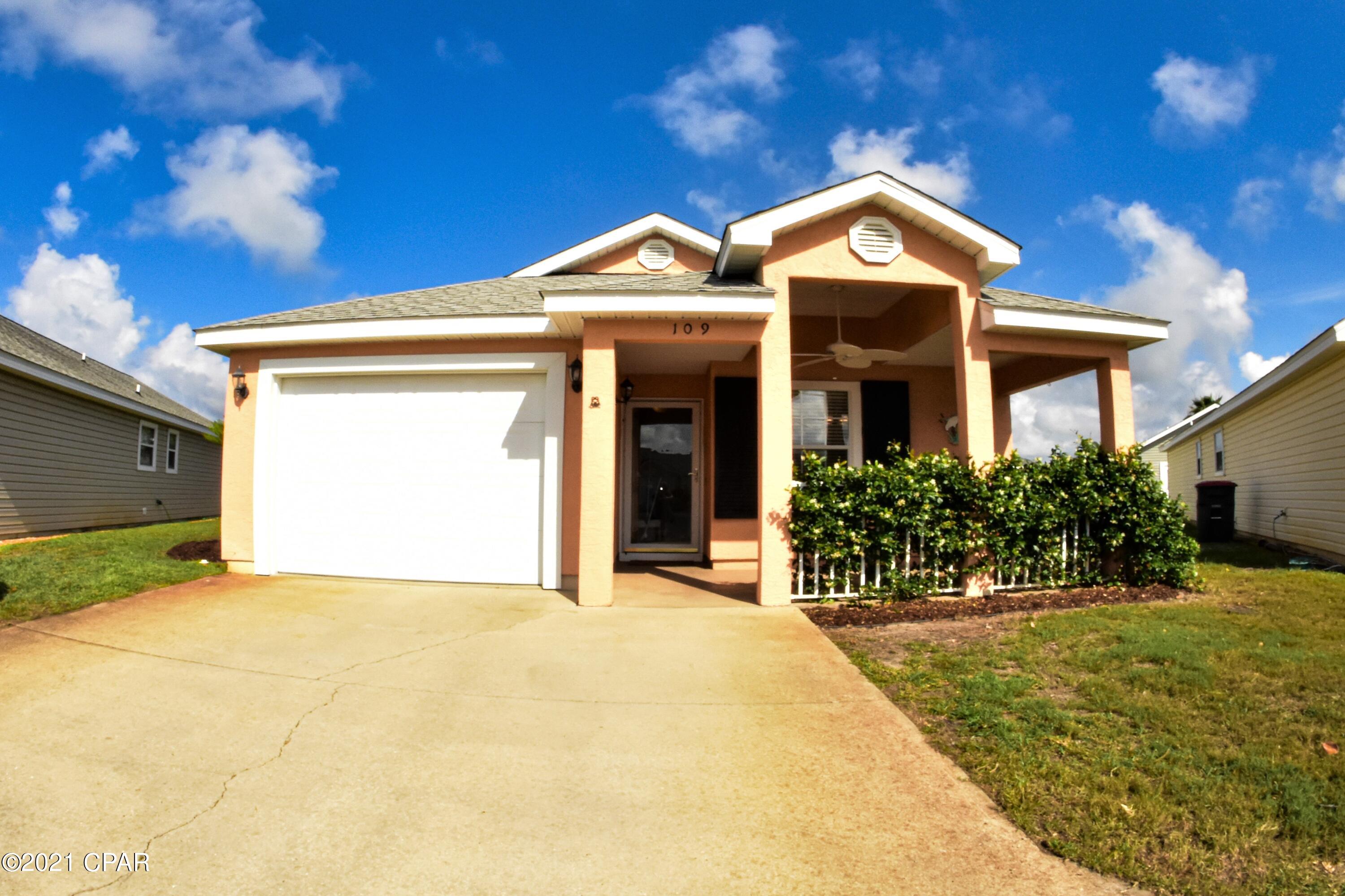 Immaculate and move-in ready Palm Cove home on a cul-de-sac!  This 3BR/2BA home includes new luxury plank vinyl flooring in the living area, all white cabinets and appliances in the kitchen, split-bedroom floor plan, a one car garage, and a huge screened porch!  This home even has a backyard which is rare for this particular neighborhood.  Palm Cove is just 5 minutes from the beach, but there are two pools within the complex for residents to enjoy.  You're also convenient to shopping, dining, entertainment and more!  All info is approx and must be verified by Buyers if important.