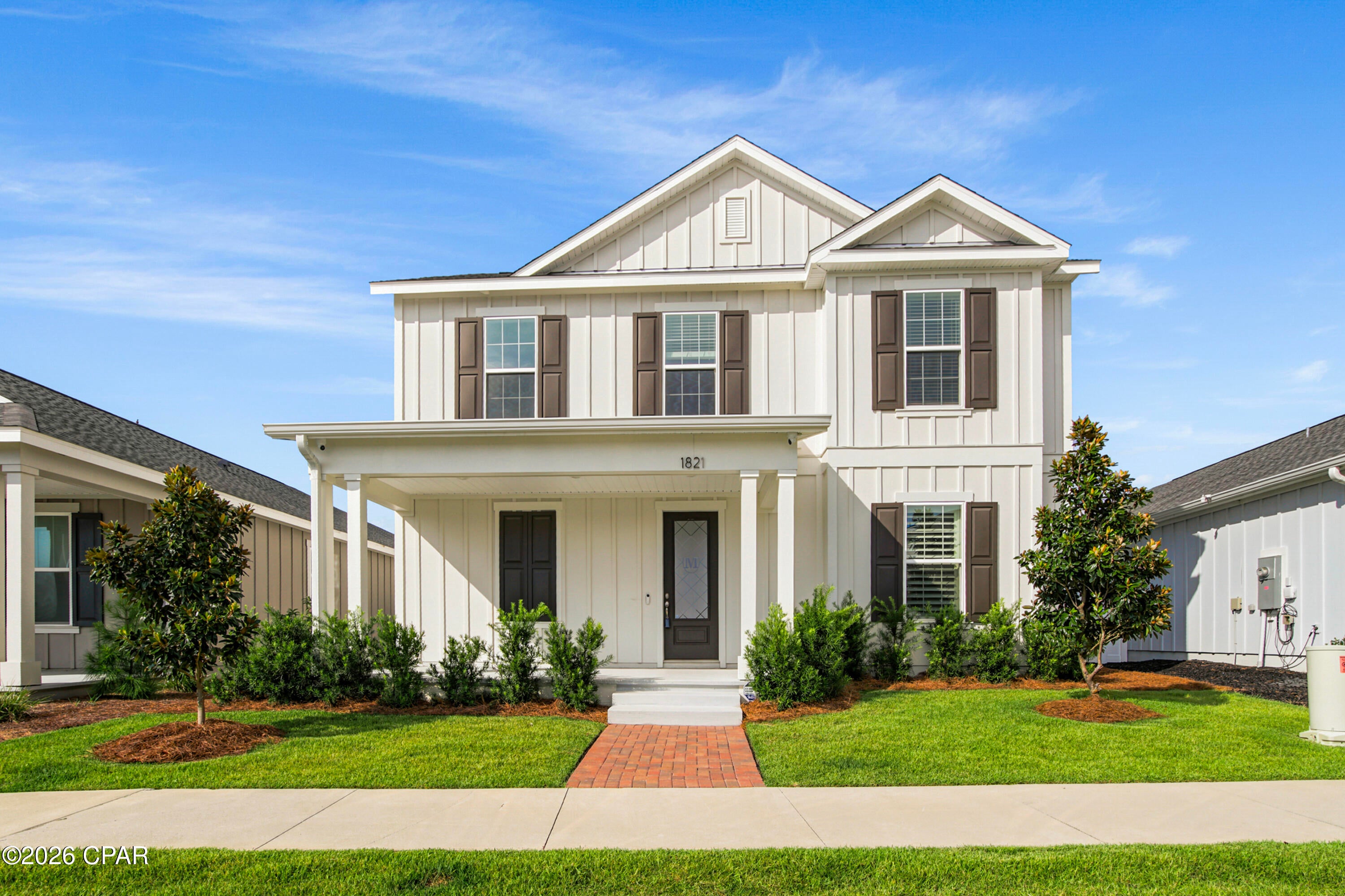 TURN-KEY LIKE NEW + GOLF CART + WHOLE-HOUSE GENERATOR & MORE! Perhaps one of the most complete move-in-ready homes available in Sweetbay. Built in 2024 and lightly lived in this 4 bed, 3.5 bath home combines a premium location with upgrades rarely found together at this price point- including a NEW whole-house gas generator, NEW golf cart, 3-car garage with additional pavers, upgraded landscaping, plantation shutters, high-end appliances, revers-osmosis drinking water system and a hard-wired-8- camera security system. 
Enjoy a marshy pond view out front, a short golf-cart ride to Publix, University Academy, nature trails and the future marina, plus a short walk to Sweetbay's newest community pool! All these features at this price will not last long!