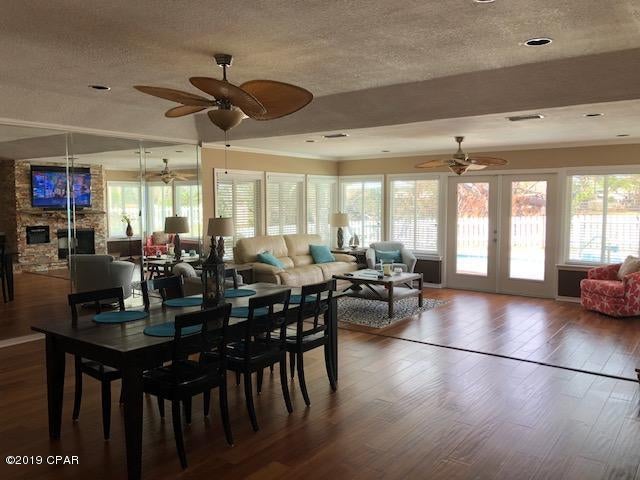 ''CURRENTLY UNDER CONTRACT, SELLER ACCEPTING BACKUP OFFERS'' Beautiful home located in Bay Point! Updated kitchen features granite counter tops, stainless steel appliances, and kitchen island with electrical outlets. Open concept floor plan with dining area that flows nicely into the living room, which features a stone gas fireplace with remote control starter. French doors lead out to the heated pool and spa, with view of the Meadows golf course! Master suite was completely updated in 2017 with new flooring throughout and a master bathroom with marble counter tops, double vanity, and tiled shower with rain shower head. Another set of french doors leads from the master to the outside living area, equipped with television hookups. Garage has tons of storage, built-in cabinets with granite coNew wood fence. New roof installation is underway and will have 30-year architectural shingles and 15-year transferable warranty. Located just minutes away from the beach, Bay Point is a gated community, with full-time security and golf cart-friendly neighborhood with a marina.