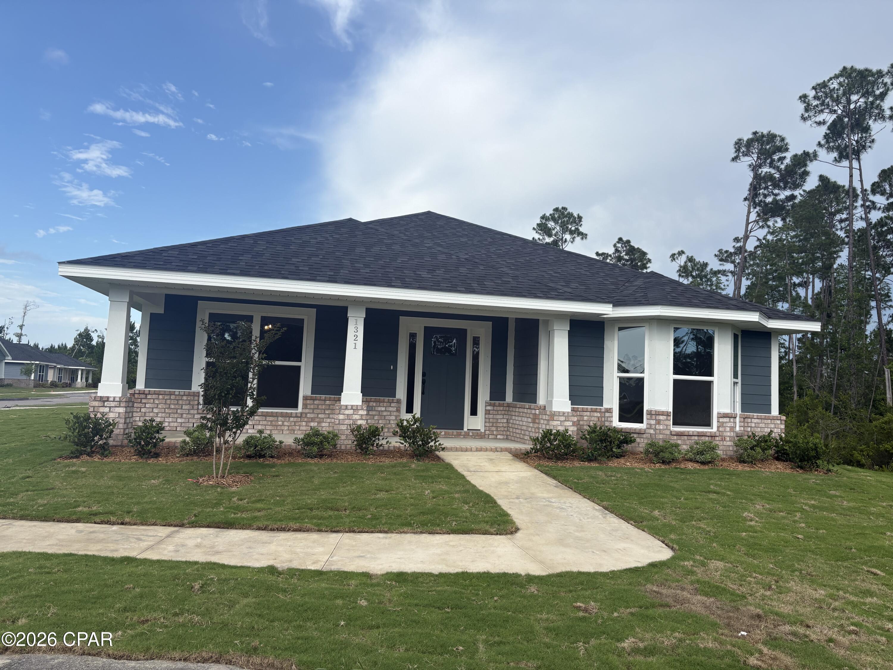 LIMITED OFFER: Get a tiered rate: 2.99% (Year 1), 3.99% (Year 2), then 4.99% fixed for life. PLUS MOVE IN PACKAGE INCLUDED & COVERING CLOSING COST WITH PREFERRED LENDER!!! Step into 2,201 sq. ft. of modern elegance in this stunning 2026 single-story retreat. Located in a premier waterfront community with direct Bay and Gulf access, this home perfectly blends style with daily practicality. 
The heart of the home features an expansive open-concept living area and a chef-inspired kitchen, complete with granite countertops, a large island, and a walk-in pantry. Relax in the private master suite featuring a spa-like en-suite bath and a massive walk-in closet. Durable and beautiful Core Tec Pro Plus flooring flows throughout, offering 100% waterproof protection perfect for coastal living. With energy-efficient construction, a customizable flex room, and a 2-car garage, this home is designed for both comfort and long-term value.