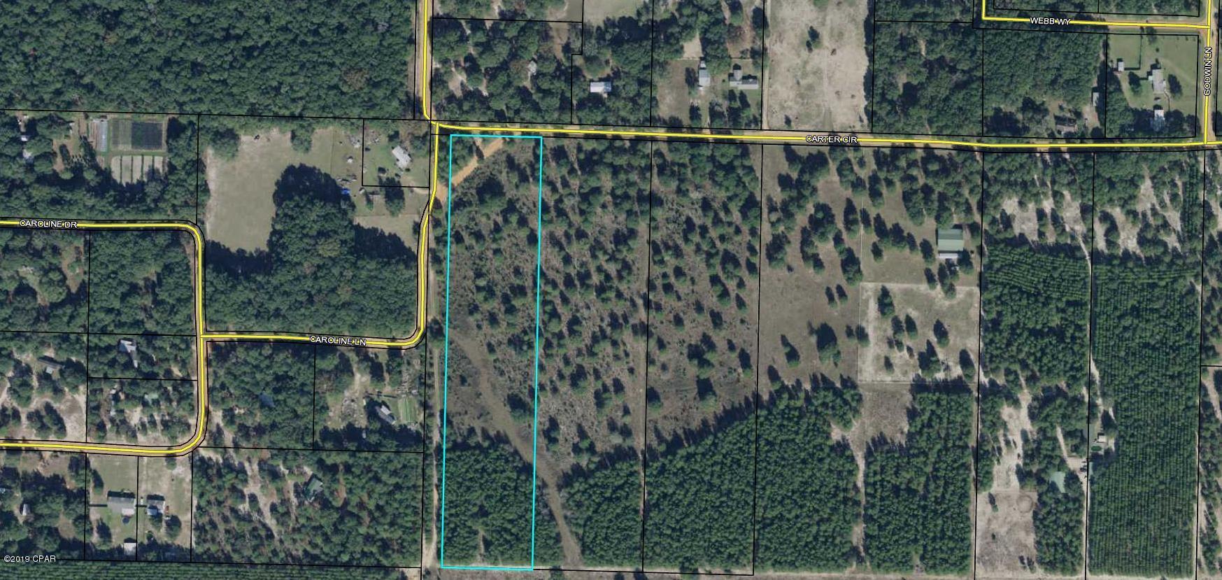 Acreage in a country setting on a corner lot with a well, septic and electric available.  Property is a short distance from Bay County and the NW Florida Beaches International Airport.  This parcel would be a great place to put a mobile home or build your new home.