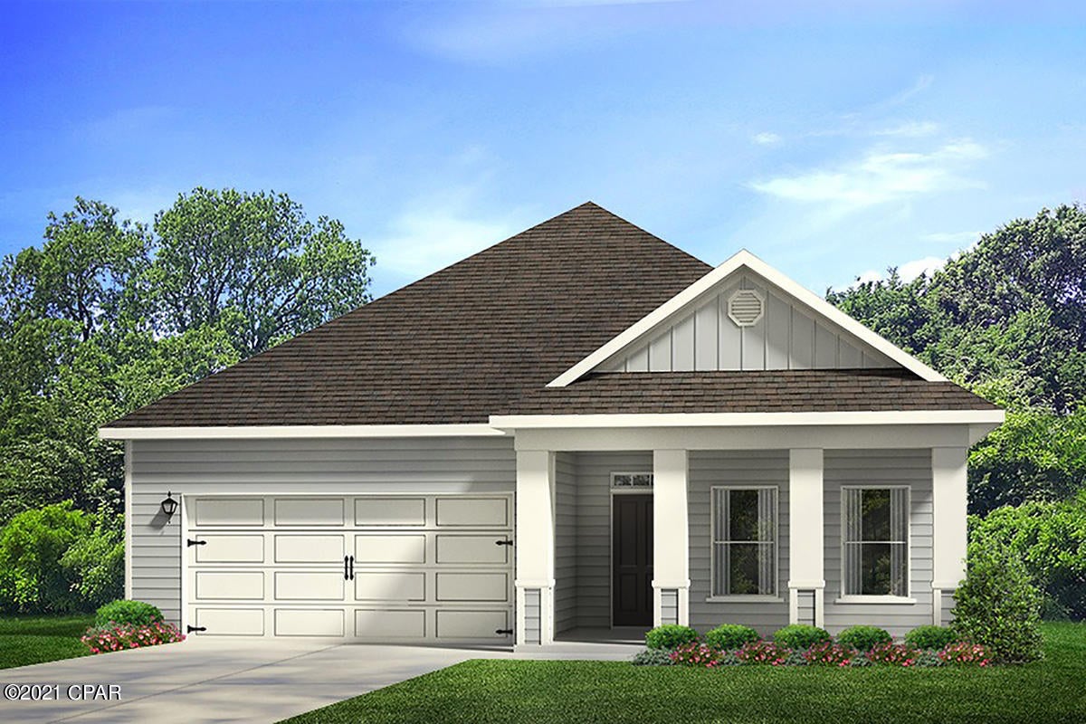 Welcome to Emerald Cove! This is a new subdivision on the East side of Panama City Beach. Just minutes to the Navy Base and a short drive to

beach access. The Lamar plan has 3 bedrooms, 2 baths and a two car garage. LVP flooring is throughout the common areas of the home with frieze carpet in all

bedroom. The kitchen has stainless steel appliances which include a smooth top stove, dishwasher and microwave. Other interior features include a designer

lighting package and recessed lighting, per plan, granite counter tops in kitchen and bathrooms and a Kinetico water filtration in the kitchen. This home also

comes standard with a Smart Home Technology package which includes a KwikSet keyless entry, Skybell doorbell, automated front porch lighting, an Echo Dot device and a Quolsys touch. This home is being constructed with the Zip Sheathing system, providing greater protection than a traditional housewrap from
damages due to wind, rain, and extreme weather. A builder 10-year structural warranty is also included.

Pictures may be of similar, but not necessarily of subject property, including exterior and interior colors.