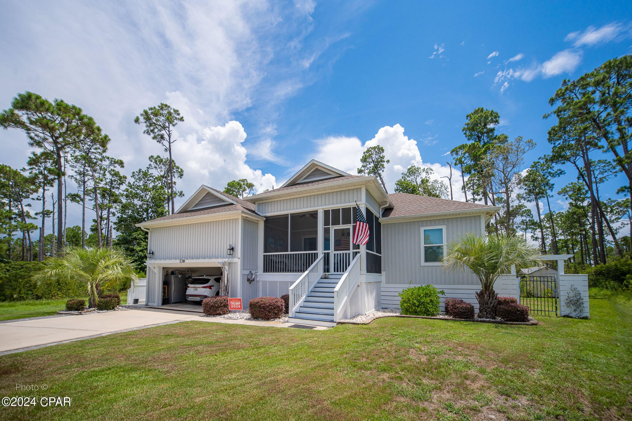 CURRENTLY UNDER CONTRACT, SELLER WILL CONSIDER BACKUP OFFERS. Located just over 3 blocks from the beautiful beaches along the Gulf. This home rests in the quiet cul-de-sac of the Magnolia Bluff community with restrictions against short term rentals giving desirable privacy and seclusion. This extremely well maintained home, constructed in 2016, offers fantastic finishes that was custom designed by a local builder to be the builder's personal residence. The fenced back yard offers ample space to relax and allow kids room to play when the family isn't at the beach!  Enjoy all the local area has to offer with historic Port St. Joe as well as Mexico Beach nearby. Don't miss the 3D Matterport Tour. Showings to begin 8/13/2024. All measurements approximate.