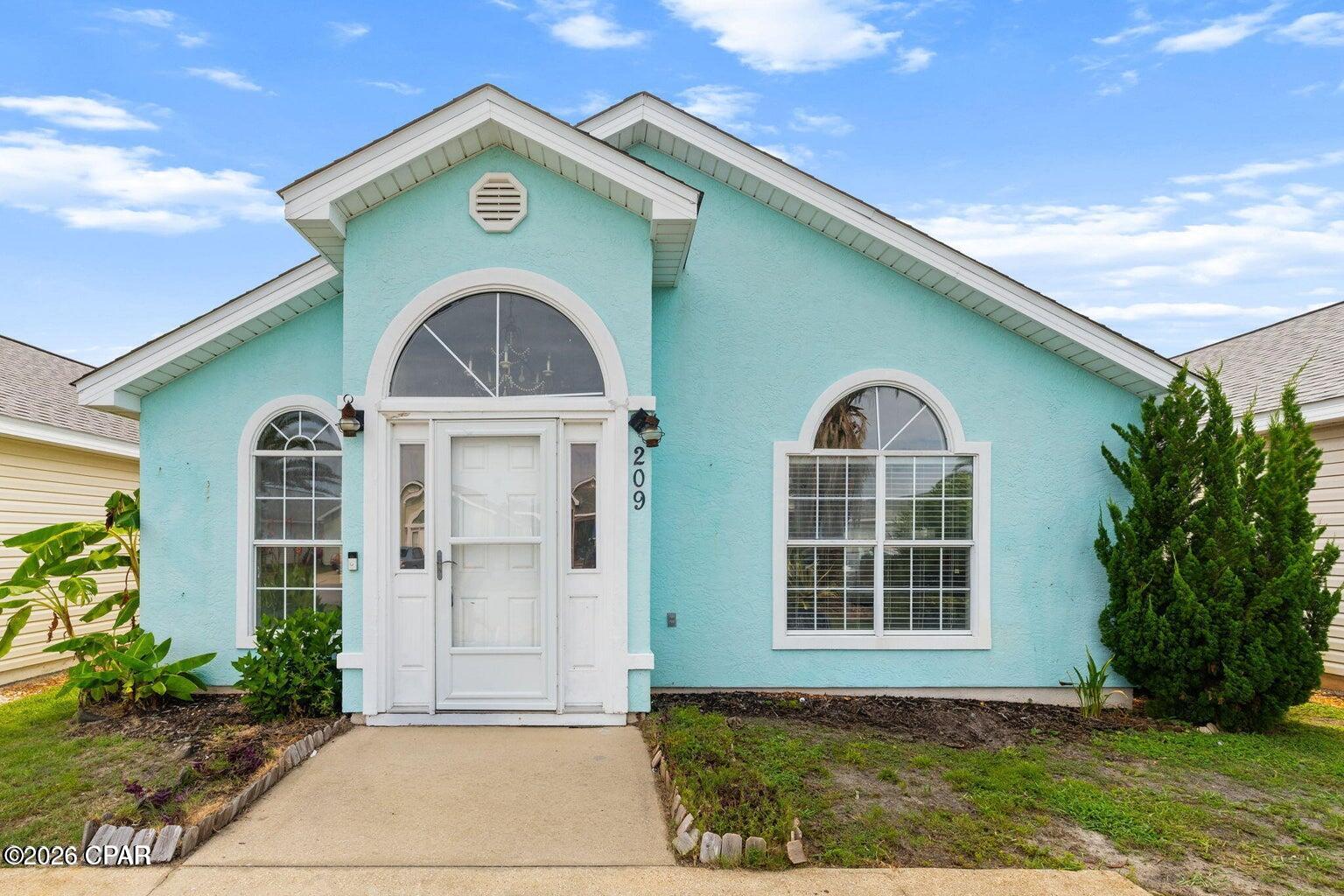 Coastal living, just blocks from the beach! This 3BR/2BA home offers an open layout, vaulted ceilings, screened porch, community pool + playground, and easy access to the best of Panama City Beach. Now available for rent!
