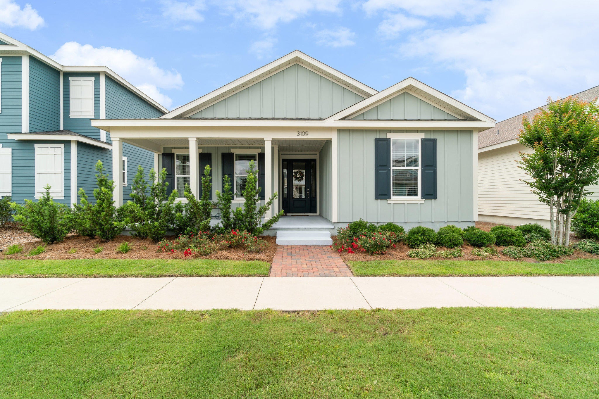 Take advantage of this rare opportunity to purchase a move-in ready home in SweetBay, Panama City's premier community! This popular floor plan, the Orchid, has open living space all on one level. Entertain in the large island kitchen or on the rear screened porch. Your new owner's suite features a tray ceiling, large walk-in closet and spa-inspired bath with dual vanities and massive tile-to-ceiling shower. The rear yard is fenced for privacy, and the natural gas grill even conveys with the home! SweetBay is a walkable community with unrivaled amenities: dock with North Bay access for kayaking, paddle boarding, and fishing, parks, junior olympic pool, basketball and sports court, miles of trails, and planned future amenities including a town center and marina!