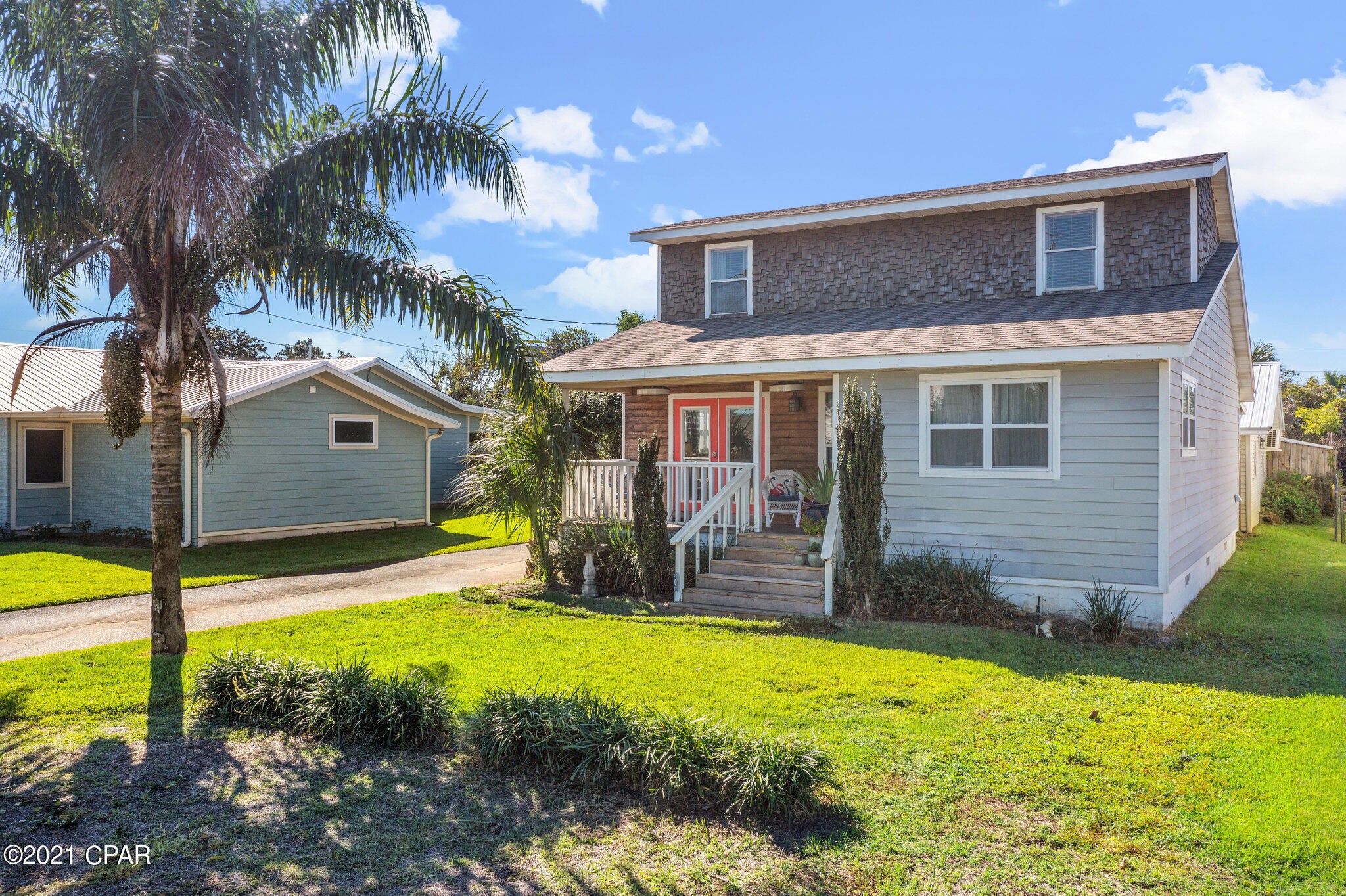 Under Contract - Taking Backups the phrase 'CURRENTLY UNDER CONTRACT, SELLER ACCEPTING BACKUP OFFERS'THE WHITE LEATHER SOFA AND RECLINER DO NOT CONVEY. This sweet little family beach home is cozy inside and has wide-open spaces outside. This 3 bedroom home is close to the gulf waters, close to enough to smell the gulf air and hear the waves roll. The backyard is a perfect getaway complete with a place to watch football, back yard barbecues and  campfires!!  Whether you want a family beach home or weekend getaway this may be just right for you. Close walk to the beach and short drive to Pier Park to the East and Rosemary and 30A to the west.