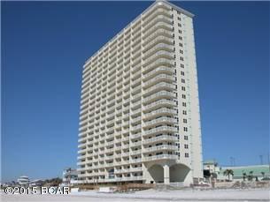 Celadon unit 402 is the beach getaway you've been dreaming of! With 1157sq.ft. floorplan, this oversized 2 bedroom, 2 bath gulf front condo is superb for entertaining and lives like a beach house in the sky! This unit is features an additional bunk room and has the footprint of a standard 3bed condo – sleep 8!. Perfect elevation within the stack! Riveting Gulf views from the kitchen, living room, and master bedroom are framed by very attractive, seaside inspired interiors with comfort and style in mind. This offering features all the extras such as tile flooring in living area. Property is very clean and well maintained. The gourmet kitchen features breakfast bar, loads of cabinet space, and is fully stocked & family ready! Ocean Front master bedroom opens up directly to balcony, a very desirable feature on the beach - you don't even have to get out of that king bed to enjoy those world class Panama City Beach sunsets! Sunshine and warm gulf breezes abound from the large balcony (130sq.ft) - enjoy sunrise views in the morning and Sunset views in the evening -  the ultimate in alfresco living! This condo is move in ready - great for second home, vacation rental or full time living. If you are looking for a one of a kind property and a terrific investment, look no further! Celadon Beach is located on the much desired west end of Panama City Beach and offers resort style amenities including 283' of Gulf frontage, heated Gulf front pool and spa, indoor/outdoor heated pool, 2 hot tubs, tennis court, media room, meeting/conference room, fitness facility, on-site rental office, 3 high speed elevators plus a 4 level parking garage with walk-over to the lobby and rental desk.