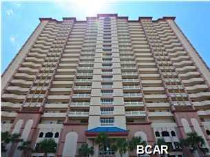 THIS IS A DEVELOPER UNIT! All units are gulf-front and feature gulf-front master bedrooms, private balconies, granite countertops, full laundry rooms with full size washers / dryers and covered parking. Sunrise is centrally located in Panama City Beach's tourist district. Close to Gulf World, St. Joe's Pier Park, Miracle Strip Amusement Park and Shipwreck Island Water Park, this area offers everything a vacationing family will need. Sitting high above a four-story parking garage, the 25-story condominium tower features a magnificent elevated pool deck situated 50-feet above the beach. The private pool deck contains two oversized pools (one of which is heated), two hot tub/spas, and an expansive children's water spray area. JUST been refurbished with new carpet, new paint, new window treatments, curved shower rods, new bed linens, updated furnishings and decorations.