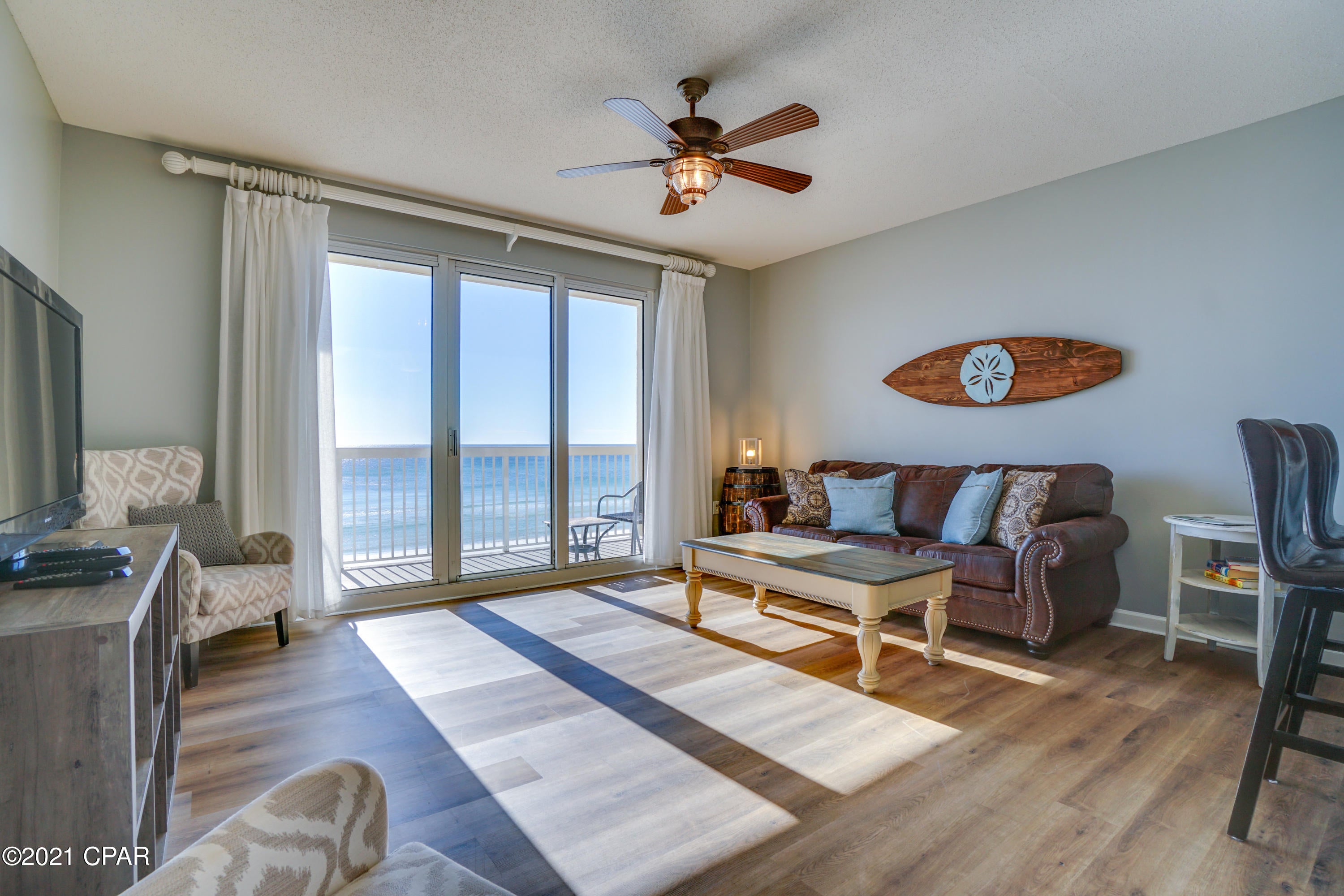 CURRENTLY UNDER CONTRACT This luxury listing located in Panama City Beach has Gulf front views of the pristine sandy white beaches, and the gorgeous Gulf of Mexico. This stunning Gulf front property has a one bedroom with a thoughtfully planned bunk recess to sleep all your guests! Whether you're renting this property out or using it as your second or full time home, this condo has everything you're looking for!