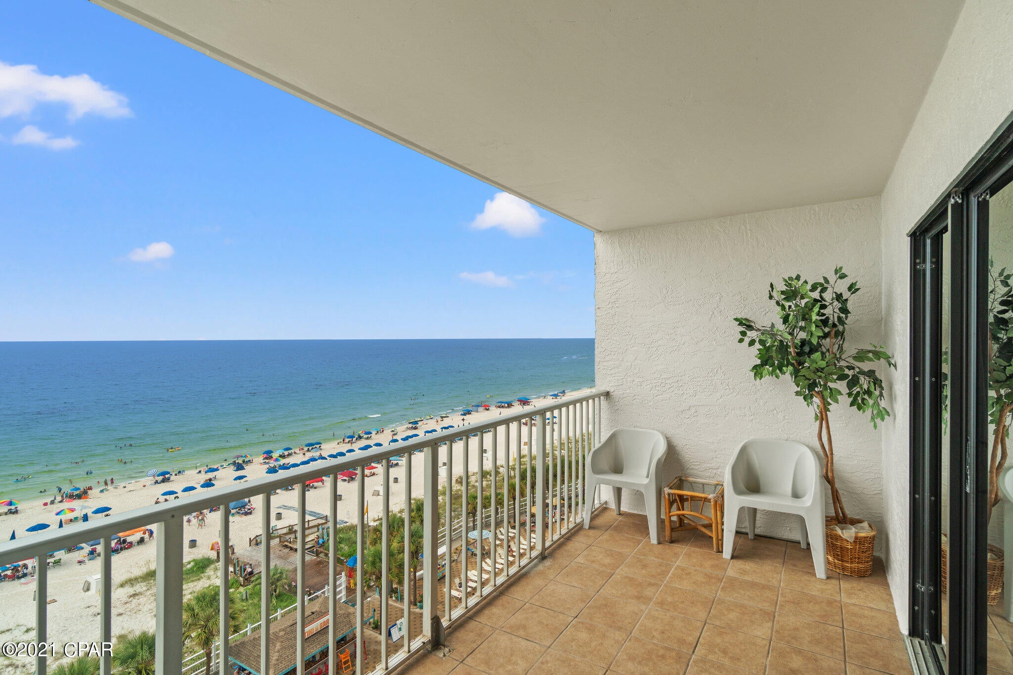 Spectacular Gulf Views! Fully Furnished 9th floor Gulf Front 1 bed/1.5 bath condo with Hallway Bunk at The Summit. This unit can accommodate 6 people comfortably. Enjoy your morning coffee or happy hour cocktail overlooking the beautiful waters of the Emerald Coast. Enjoy all of the amenities that The Summit has to offer such as 2 pools, 2 hot tubs, tiki bar, gym, playground and tennis courts.