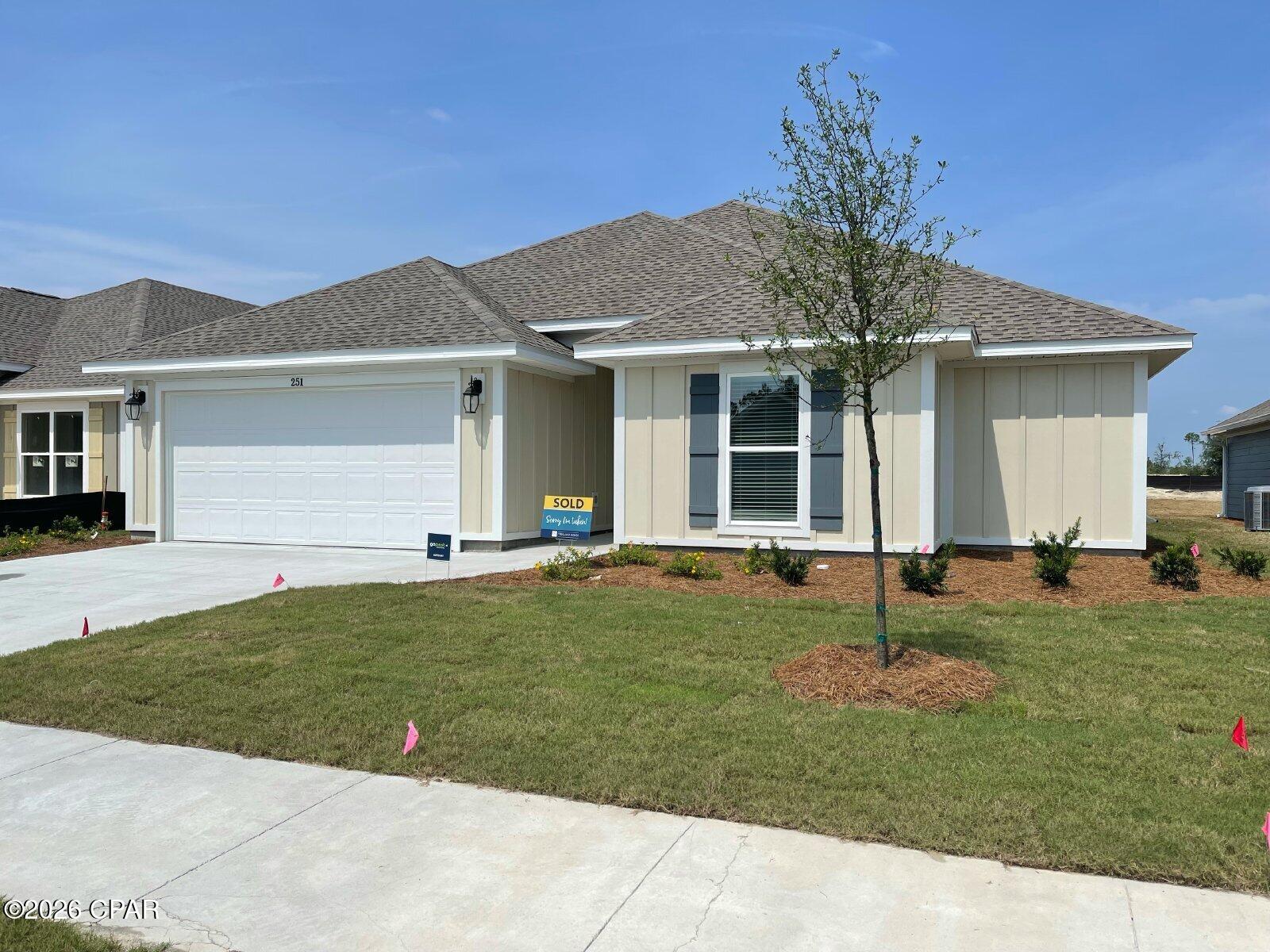 This home features a beautiful open floor plan with quartz countertops, a gas stove and oversized island in your brand new kitchen overlooking your living and dining areas. Large master bedroom, a large walk in closet and a beautiful master bath with double sinks and quartz countertops.Fully fenced in backyard. Lawn care is included in rent. A Park Place is convenient to Tyndall Air Force Base and just across the street from the Callaway Sports Complex with ballfields, fitness trails, and community pool.