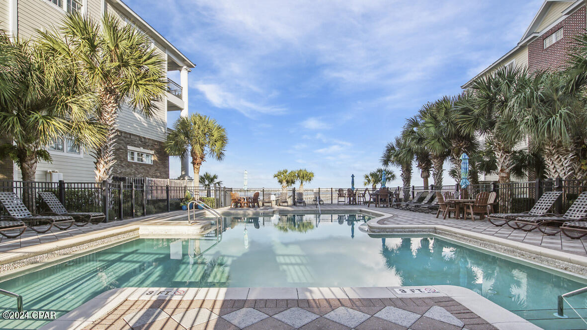 CURRENTLY UNDER CONTRACT, SELLER WILL CONSIDER BACKUP OFFERS.
PRICED TO SELL! BRING AN OFFER! Waterfront community located directly on St. Andrews Bay. Waterhaven is a gated, non-rental community unlike any other. Convenient,FIRST FLOOR condo is furnished and move-in ready. The beautiful, formal entry leads to this 2 bedroom, 2 bath condo. The open-concept living/dining area leads to a high-end kitchen including a Viking gas range, stainless steel refrigerator & dishwasher. Separate ice maker and wine chiller at the wet bar. The laundry/pantry door leads to the back-side parking and elevator. There is also extra storage for this unit conveniently located on the top floor. 
From the hardwood floors to the trey ceilings and crown molding throughout, you'll want to call this house your home. 
Enjoy the bay view lounging at the pool or enjoy a walk along one of the largest private piers in the area. Club house includes theater, meeting room, kitchen, fitness center and outdoor kitchen. HOA management office is also located in the Club House.