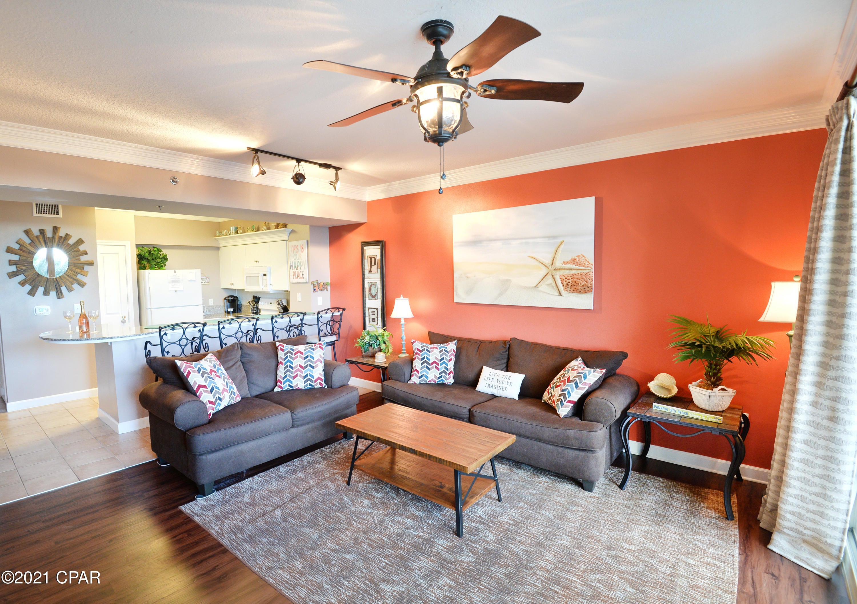 One of the most popular floor plans at Shores of Panama - this ''C'' unit boasts an impressive annual rental income due to its prime floor location, oversized balcony, and family friendly layout. 



The low floor makes for easy parking and accessibility which is a huge plus during the busy summer months. The unit comes beautifully furnished with unique touches such as a reclaimed wood accent wall and vibrant colors throughout. One of the best features of the unit is its balcony that stretches from one side of the condo to the other, showcasing absolutely magnificent views of the beach and tropically landscaped pools. Shores of Panama is a 23-story gulf-front property boasting an idyllic location directly on the white sandy beach. Amenities include the largest gulf-front pool in Northwest Florida, indoor and outdoor hot tubs, indoor seasonally heated pool, state of the art fitness center, poolside grill, Tiki style cocktail bar and more. The tropically landscaped pool is just steps from the sand, with a private beach access offering the ultimate in convenience when it comes to enjoying the area's main attraction. Whether you are looking for a family beach home or an investment (or both!) this condo at Shores of Panama should be top of your list. 
Call to schedule a showing today  this one won't be on the market for long!