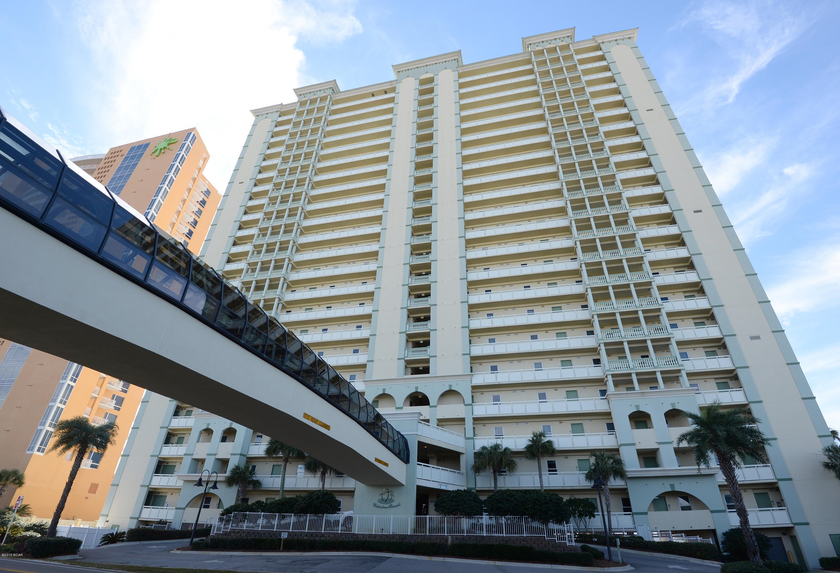 **Best price on a FULLY FURNISHED condo at Celadon Beach**  Celadon Beach remains one of the more popular gulf front condos on the west end of Panama City Beach.   There a less condos in this building than some of the other multi-building projects so you share the amenities with less people.  Celadon features a gulf front pool AND a pool on the north side in the parking garage structure.  Conveniently located right next to a super-sized Alvin's Island and still close to Pier Park, Celadon is a great option for a gulf front condo.  This 1BR/2BA features bunk beds and is being offered fully furnished and ready to rent.  Call today for your private showing.