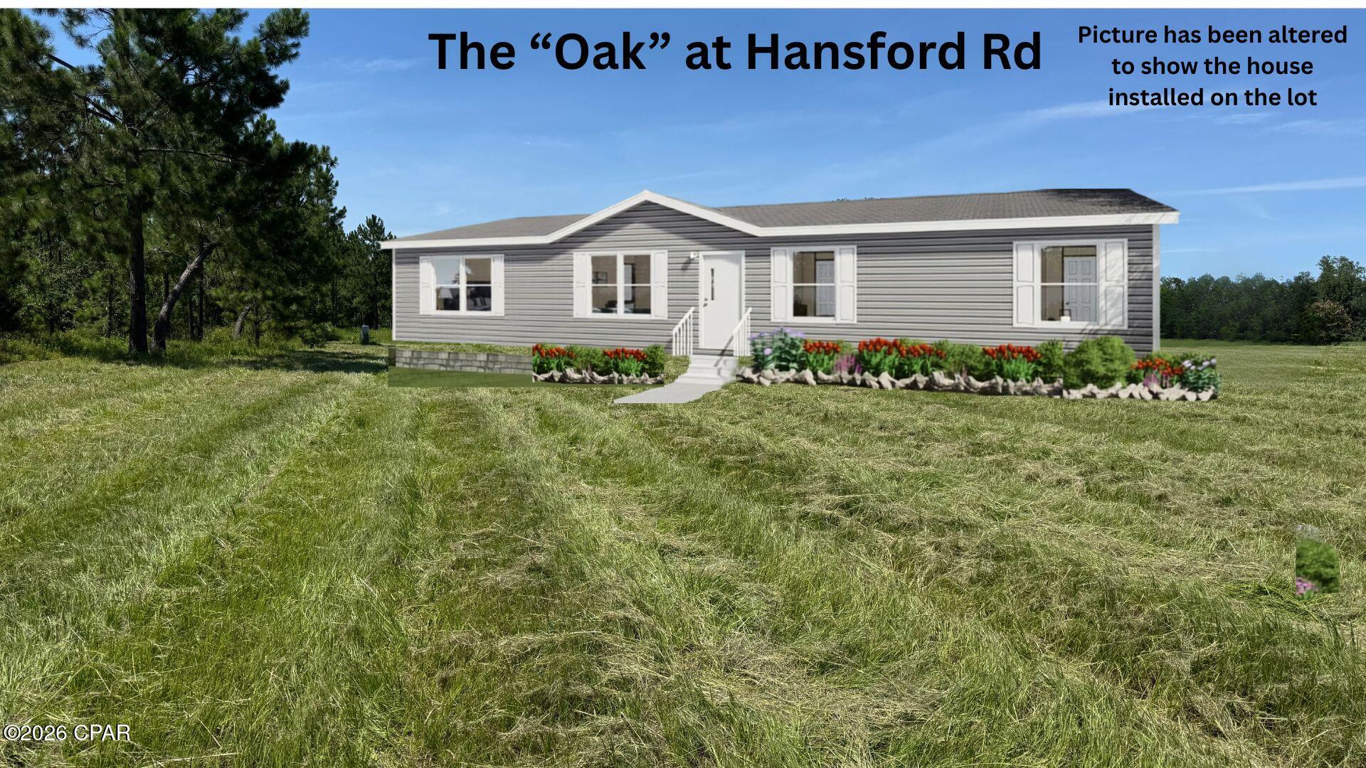 Peaceful Country Living Awaits! Photos of the home are AI-generated renderings for illustration purposes only. The featured new four-bedroom, two-bathroom double-wide manufactured home will be set on the property after purchase. Offering approximately 1,475 square feet of thoughtfully designed living space, this land and home package combines modern comfort with the tranquility of a private country setting.
The open-concept floor plan seamlessly connects the kitchen, dining area, and living room, creating an inviting space for everyday living and entertaining. The kitchen features a large center island that provides additional counter space and serves as a convenient breakfast bar. In addition to the main living room, the home includes a separate den, offering flexible space for a family room, home office, or playroom.
The split-bedroom layout provides added privacy, with the primary suite situated on one side of the home and the three additional bedrooms on the opposite side. Built with comfort and energy efficiency in mind, the home includes R-11 wall insulation and low-energy windows to help provide year-round comfort.
One of the greatest benefits of buying new is the peace of mind it provides. Enjoy the confidence of a new roof, new appliances, new HVAC system, new water heater, new septic system, and new well--minimizing major maintenance concerns for years to come.
Surrounded by nature, this property offers a quiet, private country setting while providing the comfort, efficiency, and convenience of a brand-new home. Don't miss this opportunity to own a beautiful new home in a peaceful rural location.