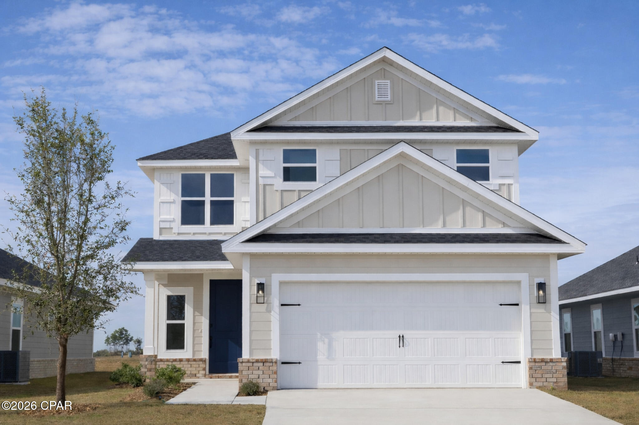 This home will be built on a cul-de-sac lot on Parkbrook Cove. The pictures are of a like plan. Welcome to the grandeur and elegance of the 2525 floor plan, a stunning two-story home that exemplifies luxurious living. With 5 bedrooms and 3.5 baths, this residence offers an abundance of space for you and your family to thrive. As you step inside, you'll be greeted by a magnificent two-story foyer that sets the stage for the grandeur that awaits. The heart of the home is the breakfast-bar kitchen, which is both functional and visually stunning. It features spacious pantry & storage, this kitchen is a chef's dream come true. The dining nook is the perfect spot to savor your morning coffee or enjoy casual family meals while basking in the natural light streaming through the windows. The master suite is a true haven, boasting a generous layout and featuring an expansive walk-in closet that can accommodate even the most extensive wardrobe. The ensuite bathroom offers a tranquil escape with its luxurious fixtures, a tiled shower, a linen closet, and dual vanities. The remaining bedrooms are located upstairs and provide ample space for family members or guests, ensuring everyone has their own private retreat. These rooms can be versatile and adapted to suit your needs, whether you prefer a dedicated home office, a hobby room, or a play area for the little ones. The 2525 floorplan combines thoughtful design, impeccable craftsmanship, and luxurious features to create a home that exceeds expectations. From the grand entryway to the well-appointed living spaces, every detail has been carefully considered to enhance your living experience. Like plan. Colors may be different than shown.
