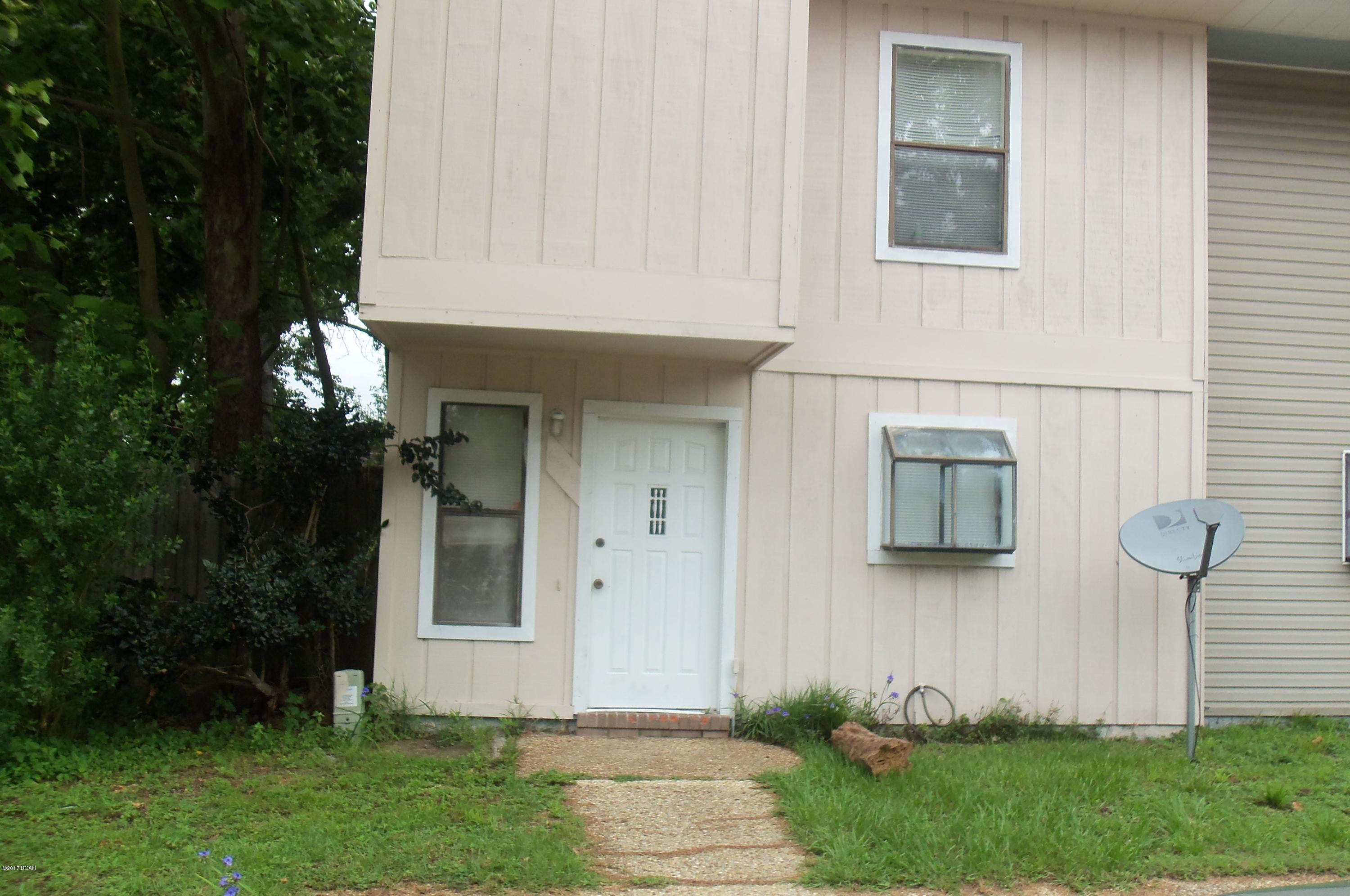 3 BR 1.5 BA Townhome convenient to Tyndall. All sizes are approximate, please measure and verify if important. School assignments are subject to change, please check with Bay County for most accurate information. Pets NOT allowed.