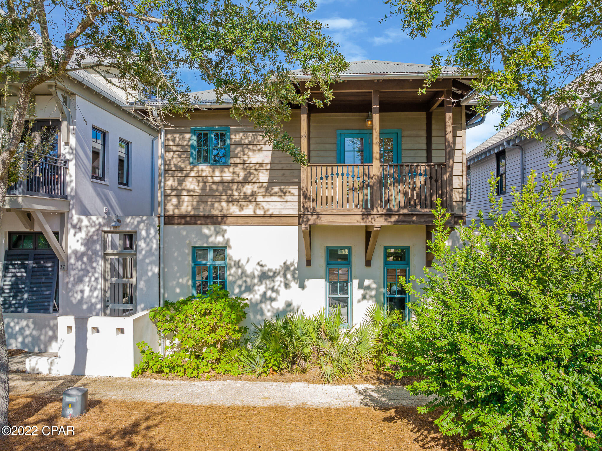 Perfectly poised on 30A in Rosemary Beach, you will find this quintessential beach retreat. This beach home offers 600 square feet of covered porches and a private courtyard to create the most exquisite indoor-outdoor entertaining experience. A short walk to Rosemary Beaches most sought-after amenities, this is an ideal vacation rental or second home. The main floor offers a grand staircase with vaulted ceilings and an open concept with plenty of natural light. The dine-in kitchen is well-equipped with seating for 8 and flows perfectly into the living room that opens to the covered patio and deck. An upper level master suite features a private balcony, walk-in closet and access to the spacious covered deck overlooking the courtyard. A guest suite is located on the main level and one on the upper level to create a most-desired split floor plan. This Rosemary Beach retreat is move-in ready and rental ready with over $130,000 in annual rental projections. 

Get ready to live the Rosemary Beach lifestyle you've been dreaming of at 45 Town Road. Rosemary Beach is a unique, well-established gem on 30A that blends old-world charm with new-world modern amenities. Within the community you will find dining, shopping, farmers markets and all with just a short walk or bike ride.