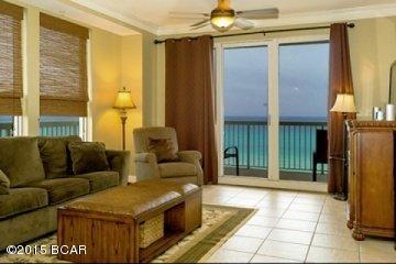 Welcome to Seychelles located close to St. Andrews State Park and just next door to famous Schooner's. This fully furnished 3 bedroom, 2 bath condo offers 1,425 sq ft of comfortable living area and a long wall of windows great natural light. The spacious kitchen offers stainless steel appliances and a large breakfast bar. The master bedroom has balcony access and has a large bathroom with separate garden tub and shower. The 2 guest bedrooms are at the front unit and offer sleeping space for a total of 9.  Condo has a large in-unit storage closet. Seychelles offers two Gulf front pools with hot tubs, fitness center, conference room, onsite rentals & association management, covered parking plus 200' of beach. ALL utilities are included in dues, even power. Taxes for 2015 are $4109.