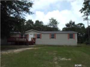 Larger five bedroom three bathroom manufactured home with a bonus room (no closet) sitting on a 1/2 acre offered as is. This very large 2280 sq ft house has a lot of of room both inside and outside. This fixer upper has been white boxed and is ready for handy man tomake it a home. All sizes are approximate please verify accordingly.