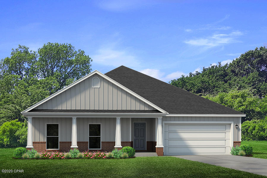 Welcome to Titus Park! As you enter this home, you will find luxury vinyl plank flooring in the foyer, common and wet areas of the home.

Just off the foyer, there is a hallway that leads to three bedrooms that have plush carpet, a hall bath and laundry room. The living room is the central point of this

floor plan and is open to a large eat-in kitchen with granite countertops and an under-mount stainless steel sink in the center island and a walk-in pantry.

Appliances include a smooth top range, dishwasher and microwave. Just off the living room you will find bedroom 1 with carpet and windows overlooking the

back yard. A standard Smart Home package includes a KwikSet keyless entry, Skybell doorbell, automated front porch lighting, an Echo
Dot device, and Quolsys touch panel which can be integrated to control your lighting, thermostat, front door and so much more.
A builder 10 year structural warranty is also included.
Pictures, photographs, floor plans, elevations, features, colors and sizes are approximate for illustration purposes only and will
vary from the homes as built. Home and community information including pricing, included features, terms, availability and
amenities are subject to change and prior sale at any time without notice or obligation. For Move-In/Completion Estimates:
Ready dates are estimates only. Timing of completion of construction and buyer move-in are subject to contingencies
contained in home purchase agreement and governing jurisdictions issuance of a certificate of occupancy, and may change
due to forces majeures and other delays or disruptions outside the reasonable control of the Builder.