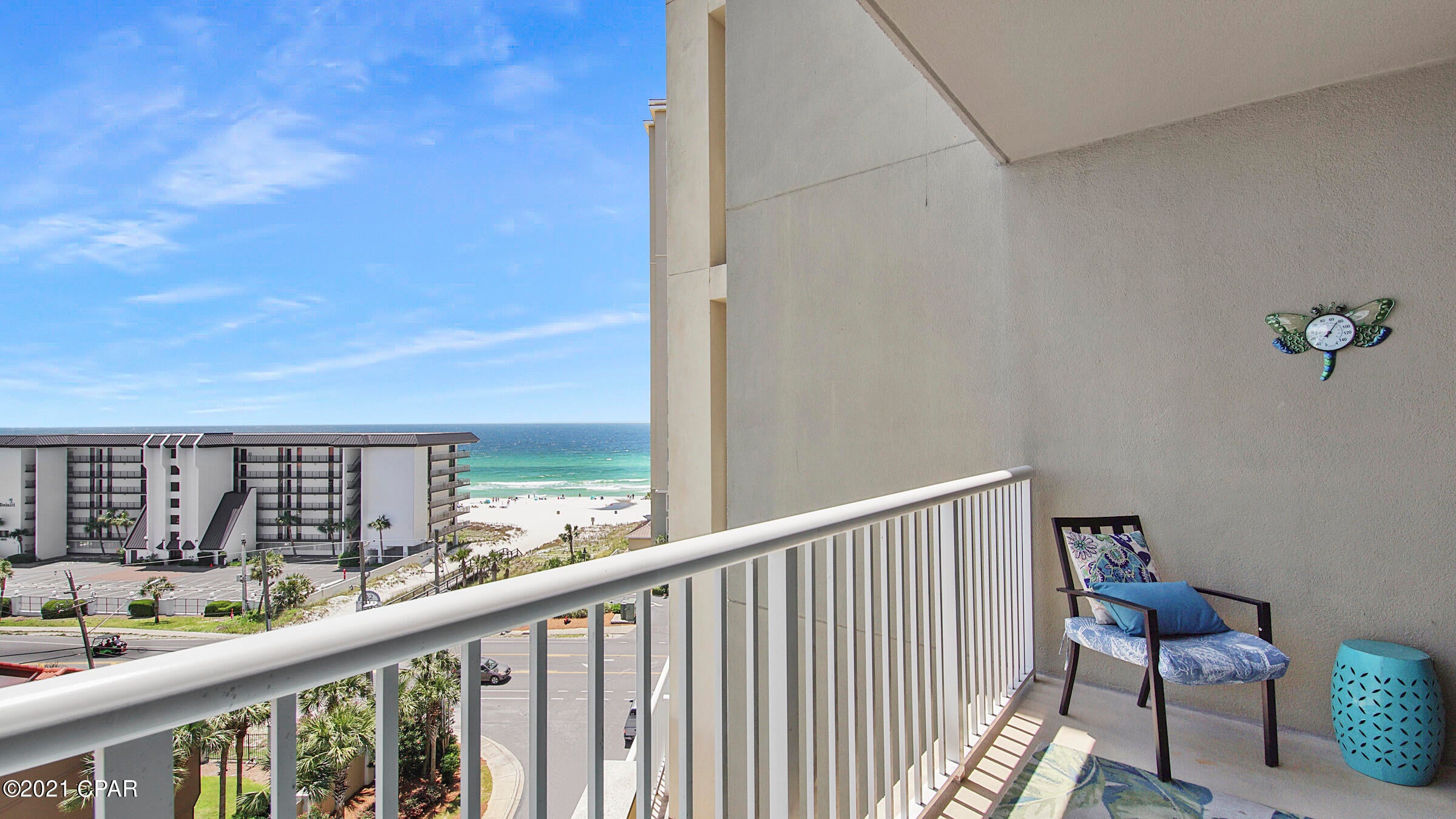 Desired Grand Panama Beach Luxury Resort. One of the finest in all of Panama City Beach.   This large 1458 Sq. ft. 3bed 3bath with bunks is fully furnished and rental ready. Wood and tile floors throughout. Nicely Furnished with designer furniture. Many upgrades, granite counter tops through out, Stainless appliances, Crown molding throughout.  Double sink vanities. Oversized Garden tub with separate shower. Amenities galore, two pools with hot tubs. Tiki Bars for food and beverages. Large Fitness room. Business Center, Event Center, Coming soon onsite convenience store , with beer , wine , snack foods and sundries.
