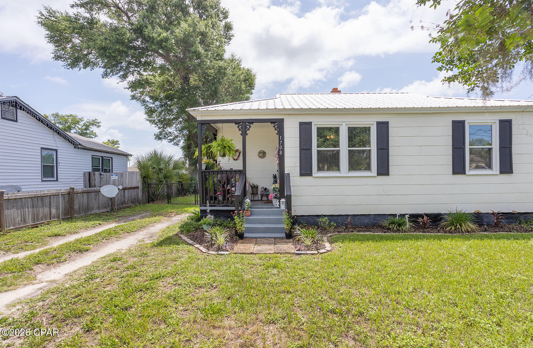 Back on the Market through no fault of the Seller! Welcome to 1708 Molitor Avenue, a charming home nestled in the heart of Panama City just minutes from the sparkling waters of St. Andrews Bay. This cozy 2-bedroom, 1-bath residence offers the perfect blend of comfort, character, and convenience, making it an ideal opportunity for first-time homebuyers, investors, or anyone seeking an affordable coastal lifestyle. Situated on an oversized lot with plenty of outdoor space, the property provides endless possibilities for entertaining, gardening, or future expansion.
Inside, you'll find a bright and inviting layout with comfortable living spaces, abundant natural light, and a functional kitchen designed for everyday living. The home features approximately 711 square feet of living space, a durable metal roof, central heating and cooling, and classic Florida charm throughout. The spacious yard offers room for pets and the flexibility to create your own outdoor retreat.
One of the standout features of this property is its location. Just a short drive from St. Andrews Bay, residents can enjoy boating, fishing, waterfront dining, and breathtaking sunsets along the bayfront. Conveniently located near downtown Panama City, shopping, restaurants, schools, parks, and local marinas, this home places you close to everything while still offering the comfort of a quiet neighborhood setting. Whether you're looking for a primary residence, rental investment, or weekend getaway near the water, 1708 Molitor Avenue is full of potential and coastal appeal.  Contact your favorite Realtor today to set up a showing! You won't be disappointed!!