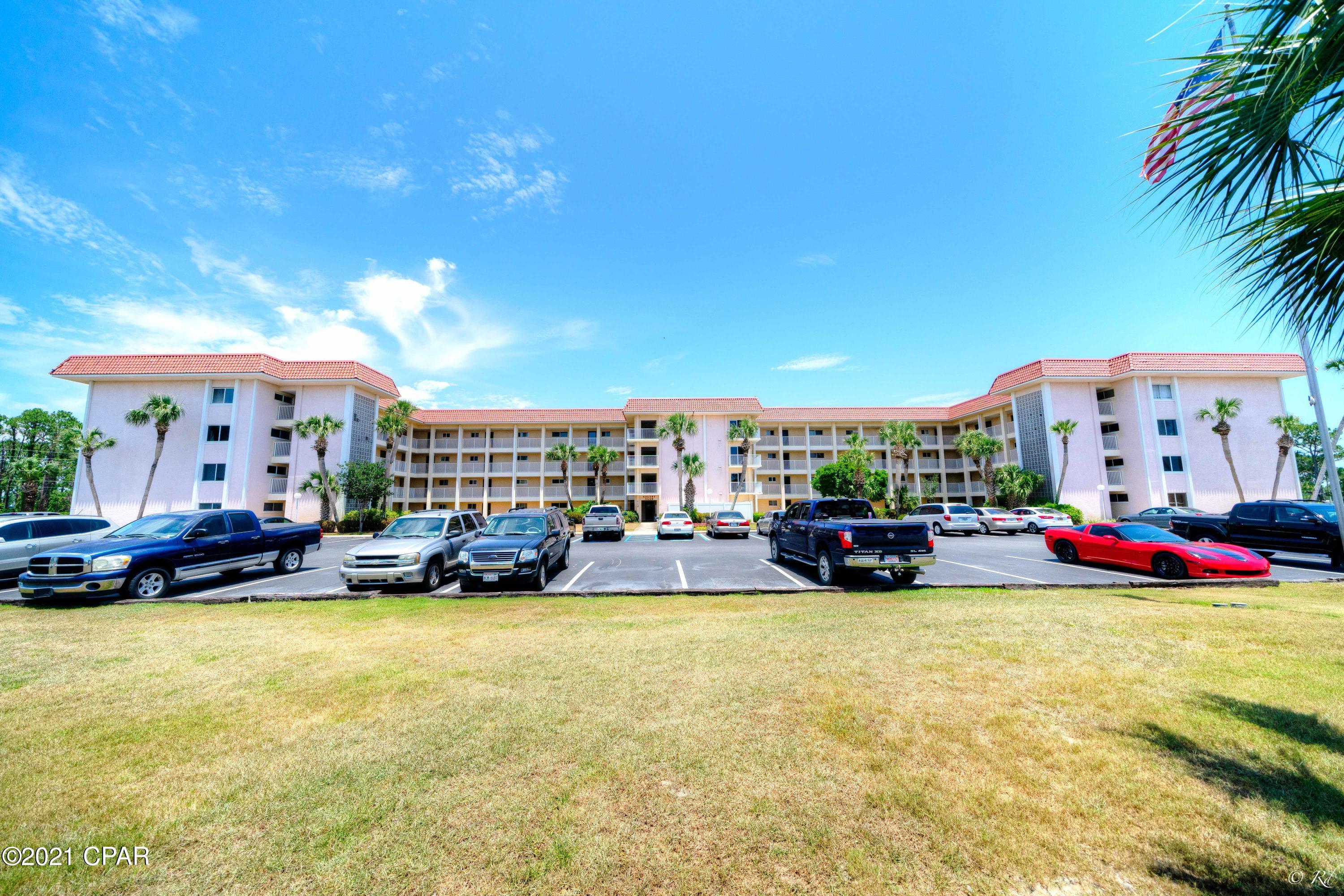 'CURRENTLY UNDER CONTRACT, SELLER ACCEPTING BACKUP OFFERS' Homes or condos under $200K are hard to find and you are now in luck! Just walk right in to this First level condo and walk right out and view the Golf Course from your Florida Room!! Eat-in Kitchen and breakfast bar with appliances remaining, Living and dining room combination leading to a cozy Florida Room. Two great size bedrooms with two full baths. Actually, this condo is pretty spacious for a 2brm/2bath!!  Perfect location to head back over Hathaway Bridge in one direction and Pier Park in the other direction and to shopping, restaurants and our sports parks and now... zoom down the brand new Back, Back Beach Road. Yes.. such a centralized location!

Photos are coming!