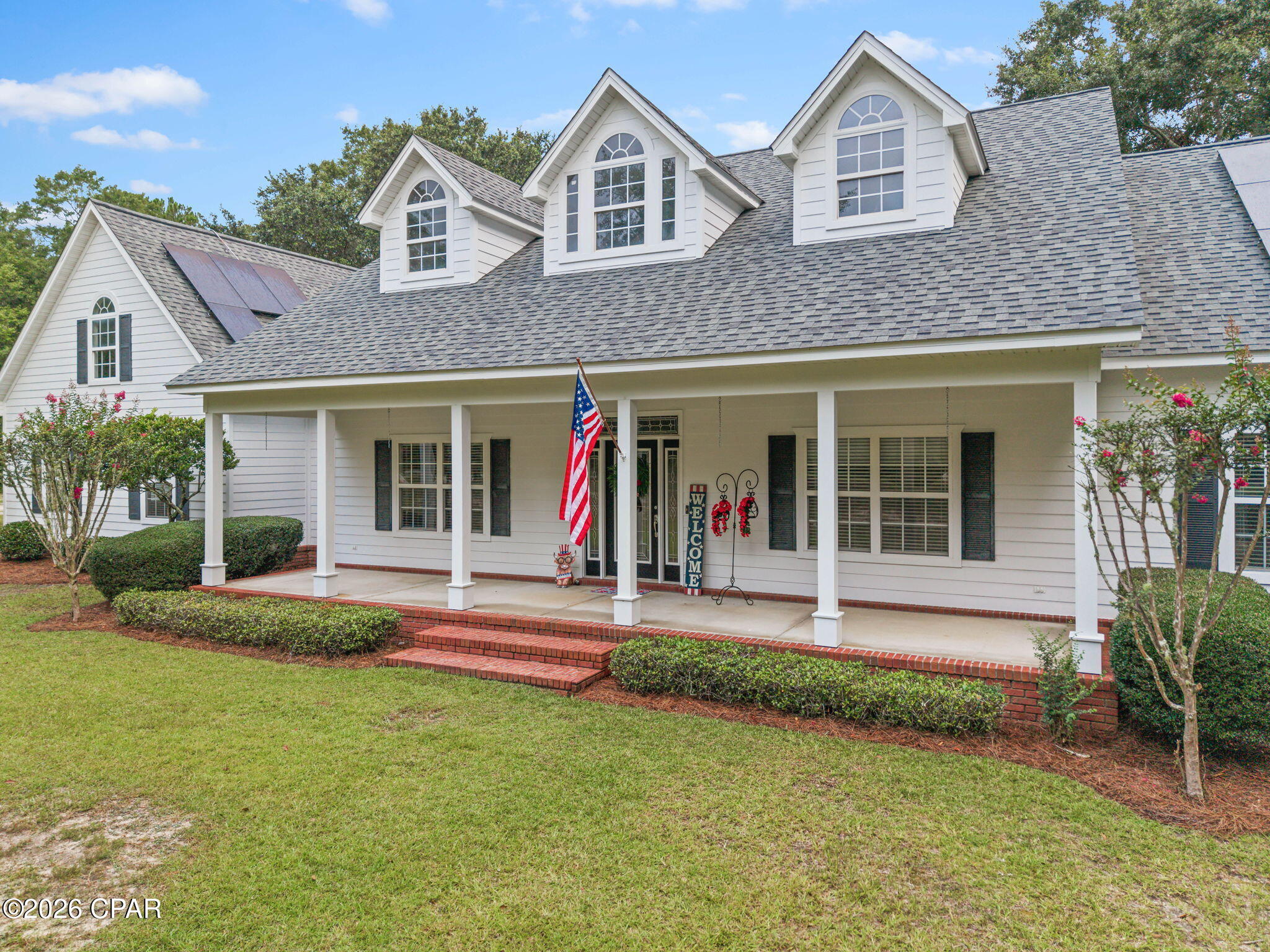 Escape to the peace and privacy of the countryside with this stunning Two level 4,200+ Square Foot home situated on 5 beautiful acres. This spacious property offers 4 bedrooms and 3.5 bathrooms, office space downstairs, and two oversized lofts upstairs that are perfect for a game room, additional living area, or guest space. Beautiful open kitchen with an abundance of cabinets and opens to a large living area with a wood burning fireplace . Home has had many up dates,  fresh paint and new carpet just this month. Outside, enjoy the convenience of a double carport and a 30 x 50 enclosed pole barn, providing ample storage for equipment, vehicles, RVs, Boats or workshop space. A cute 2 story 10x13 playhouse or she shed too. The expansive acreage offers endless possibilities gardening, livestock, recreation or simply enjoying the peaceful countryside. This home has plenty of storage and living space for everyone. Call today for your private showing.