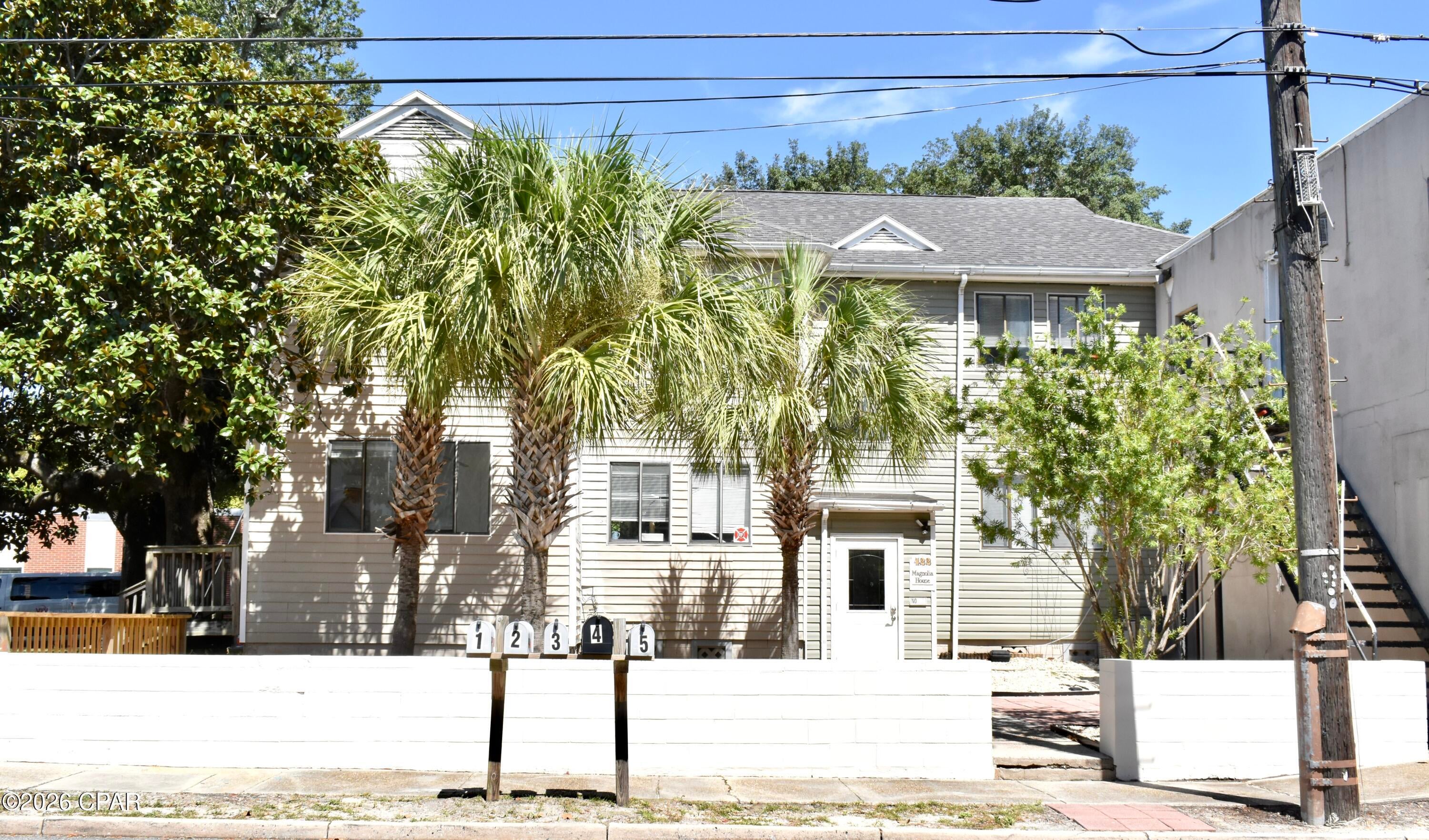 Welcome home to this cozy and inviting 2-bedroom, 1-bathroom upper-level unit, offering 825 sq. ft. of comfortable living space including washer and dryer. Nestled in a prime central location, this home combines historic coastal charm with effortless everyday convenience. Including a bright, sunlit living area with an efficient floor plan designed to maximize space and comfort. Enjoy walkability to top local spots like History Class Brewing Company, The Press Coffee Shop, El Weirdo Taco Pub, Ferrucci Ristorante, and The Bagel Maker. Panama City Marina & Waterfront is perfect for weekend strolls, launching a boat, or taking in sunsets over St. Andrews Bay. Just a short drive over the Hathaway Bridge to the white-sand beaches of Panama City Beach and St. Andrews State Park. If you would like to see this property, just text a copy of your driver's license to the property management office and we will get a showing lined up for you within 1 business day! Also ask about our move in incentives.
