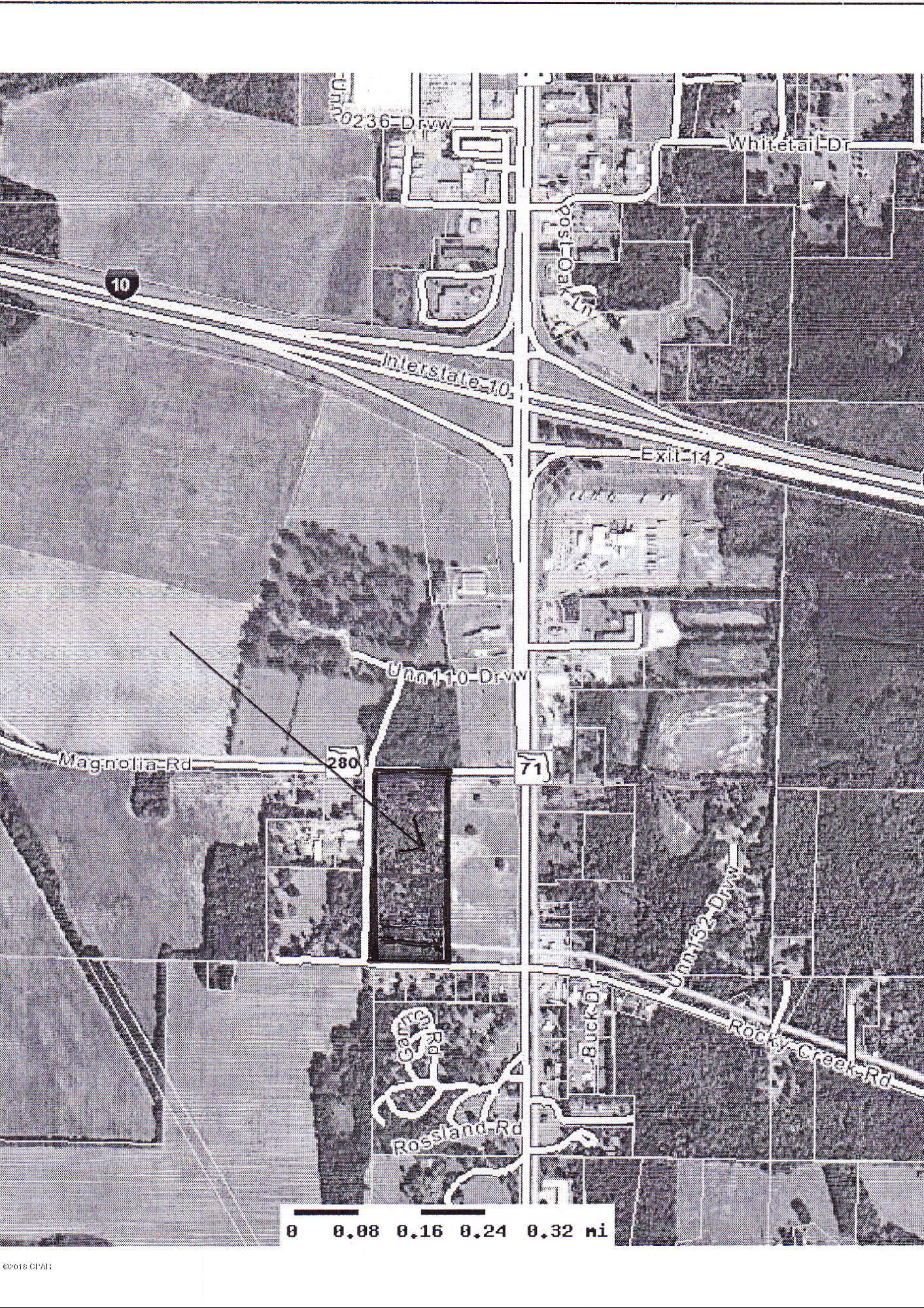 THIS IS THE Best Buy AT THIS I10 INTERCHANGE. !!! --2 PRIME COMMERCIAL PROPERTY LOTS FOR A TOTAL OF 10.57 ACRES 1/2 MILE FROM INTERSTATE 10. PROPERTY FRONTAGE HAS 2267' ON MAGNOLIA RD AND HOPE SCHOOL RD. WATER, SEWER, AND NATURAL GAS ARE AVAILABLE TO THE PROPERTY. THE TRAFFIC COUNT AT THE I10 INTERCHANGE IS WELL OVER 20,000 VEHICLES PER DAY. TESLA now has charging station behind Dickie's BBQ across the street form the property.--THIS INTERCHANGE HAS BEEN DEVELOPING OVER THE PAST FEW YEARS. THIS EXIT IS HOME TO MANY NATIONAL CHAIN RESTAURANT INCLUDING RUBY TUESDAYS, BURGER KING, SONNY'S BBQ, DAIRY QUEEN, KFC, MCDONALDS, AND DICKEY'S BBQ. CHAIN MOTELS ARE FAIRFIELD, MICROTEL,COMFORT INN, HAMPTON, WITH MORE UNDER CONSTRUCTION.  THE MAJOR RETAILERS ARE LOWES AND WALMART. THIS PROPERTY IS VISIBLE TO INTERSTATE --TRAFFIC Count 2025-8600 at Magnolia Rd and Hwy 71. Count 1000 ft N at I10 is 18,600 per day.GREAT PANHANDLE LOCATION FOR YOU NEW BUSINESS. STARBUCKS, Wendys, CHICK-fil-A ARE HERE ! More businesses are in the works !!