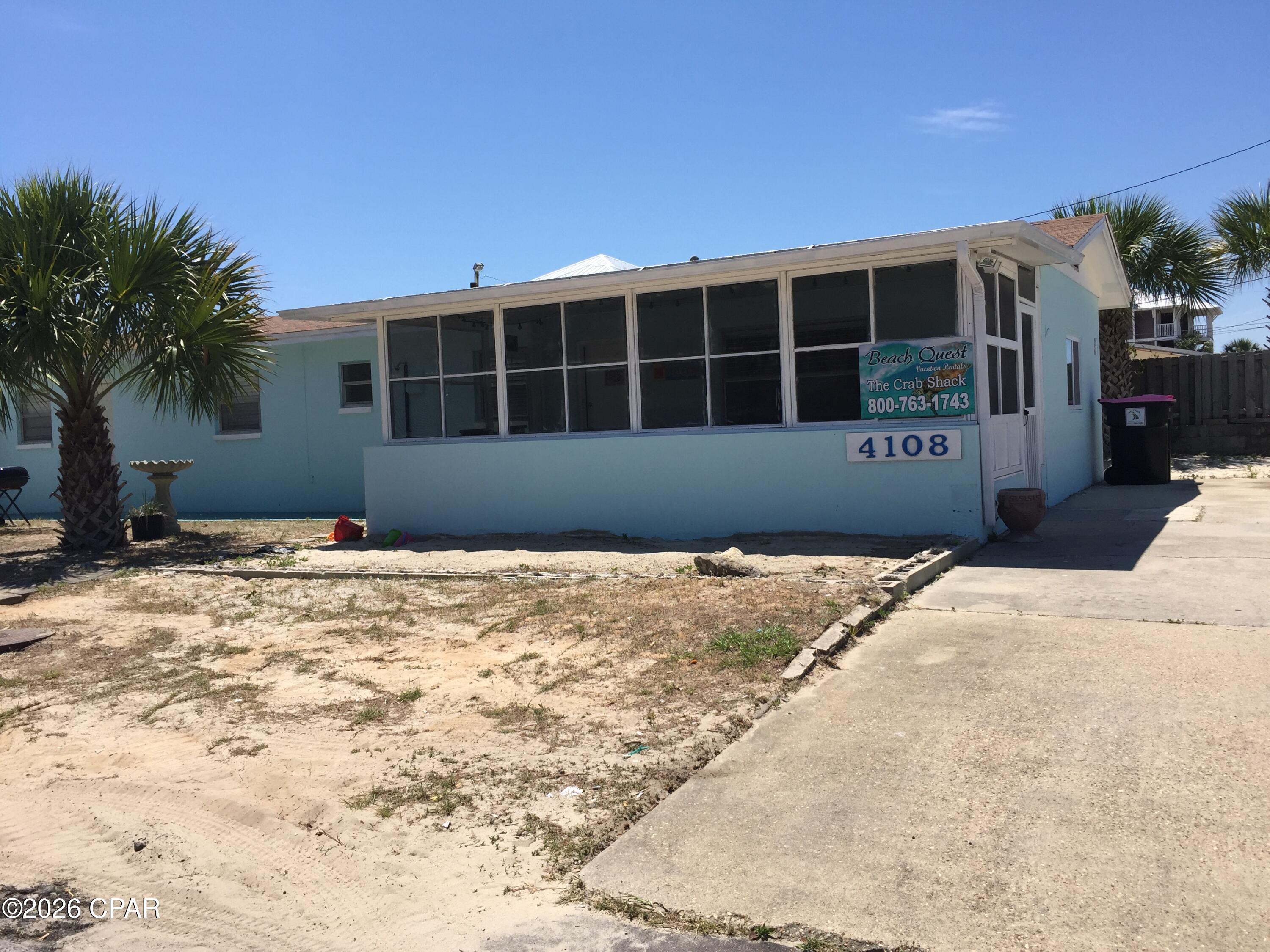 Great Beach House priced to sell just steps from the beach 
would make a great vacation home this property has long rental history