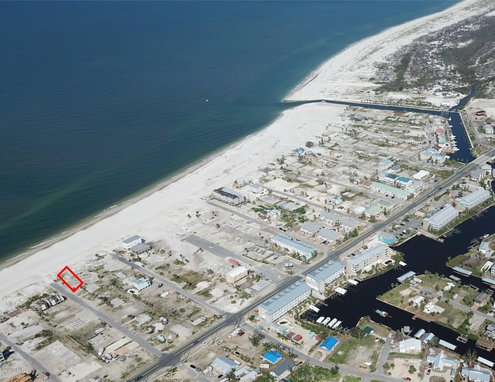 Fantastic beachfront lot in Mexico Beach well off of Hwy 98. This lot is extra deep and provides many building options. A single family home or duplex could be built on this lot and water and sewer taps are included.  Adjacent lot is for sale - see MLS 698647.