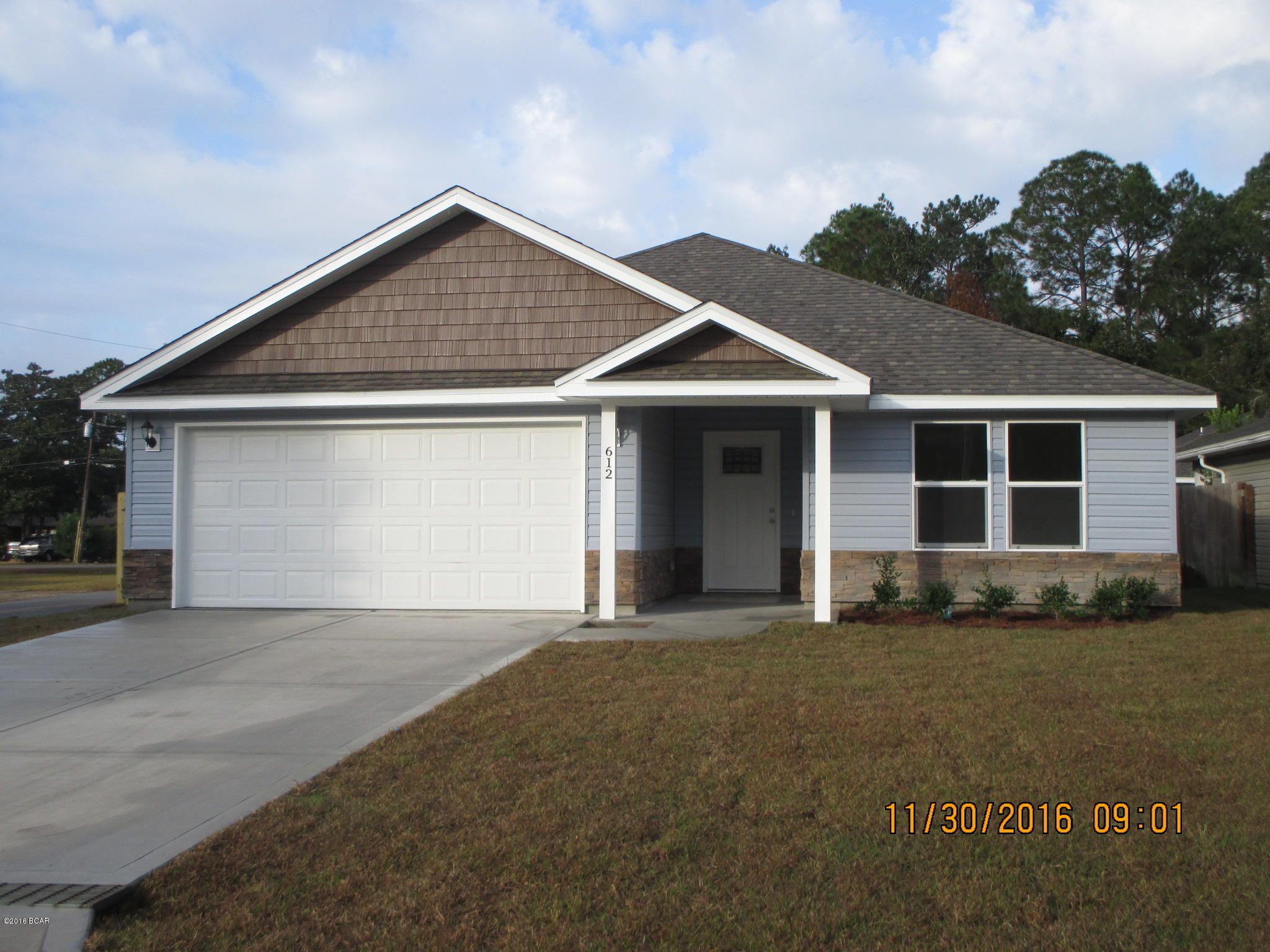 Newly built 3/2 home in Plantation Heights. All property sizes and ages are approximate, please measure and/or verify if important. School assignments are subject to change, please check with Bay County for most accurate information. Deposit is the same as the rent. Pets allowed with owner approval and NON REFUNDABLE pet fee applies per pet. Breed restrictions apply.