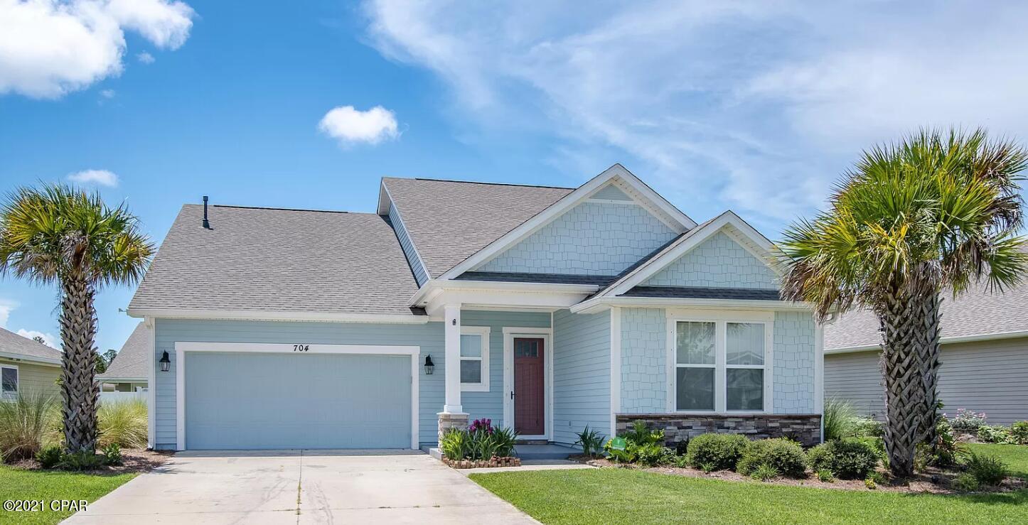 Under Contract taking back up offers! Beautiful craftsman style home with inground pool and hot tub. Close to dining and local attractions. This home is loaded with UPGRADES! New roof in 2019.  2 x 6 construction and Energy Star Certified. Foyer provides a large space to welcome guests into your home. Center island with sink creates an area for easy food prep and a place for your family to snack or spend time together. Kitchen includes stainless appliances and custom tile backsplash. Living areas designed to be open while still giving you privacy in more formal areas. Open laundry room with plenty of space.  Master bedroom on the main floor gives you easy access to the kitchen and living areas while maintaining privacy. Upstairs bedroom has vaulted ceilings and bonus room is perfect for older children about to go to college, game room, office or theater room. Step out into your personal oasis in the back yard. Newly constructed 14x32 saltwater pool with 2 waterfalls and a 6' tanning ledge, and an inground 7'x7' hot tub. Pool has LED lights and is equipped with a heater for year-round swimming. The entire backyard was designed with concrete pavers and provides ample space for entertaining. All measurements are approx. if important please confirm.