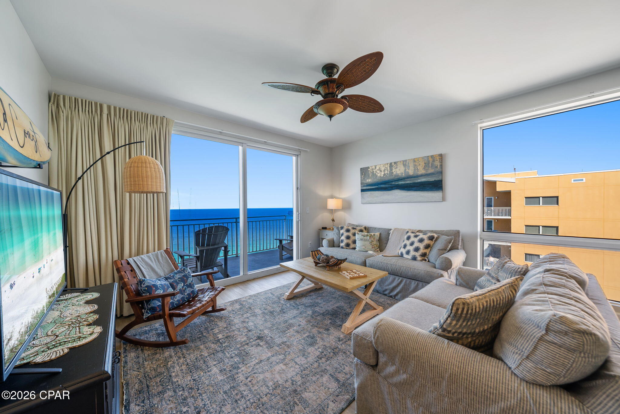 Perched on the 21st floor at the highly sought-after Splash Resort, this top-floor penthouse truly feels like a ''Condo in the Clouds.'' Beautifully decorated and offered fully furnished, this turnkey 3-bedroom retreat is designed for unforgettable Gulf-front living and exceptional rental potential. Each bedroom features its own private Gulf-front balcony access, creating breathtaking views from nearly every corner of the condo.

Splash Resort is a destination all on its own, offering incredible family-friendly amenities that keep guests returning year after year. Enjoy the lazy river pool, multiple beachfront pools, children's splash pad and waterslides, dive-in movies on Fridays and Saturdays during season, fitness center, poolside bar & grille, coffee shop, onsite candy store, and community gas grills. Right outside your door, beach service offers jet ski rentals, banana boat rides, parasailing, and more for the ultimate beach adventure experience.

Whether you're searching for a luxury second home, a high-performing vacation rental, or both, this stunning penthouse delivers the perfect blend of lifestyle and investment opportunity. Don't miss your chance to own one of Splash Resort's most desirable top-floor condos with impressive rental returns and unbeatable Gulf-front views.